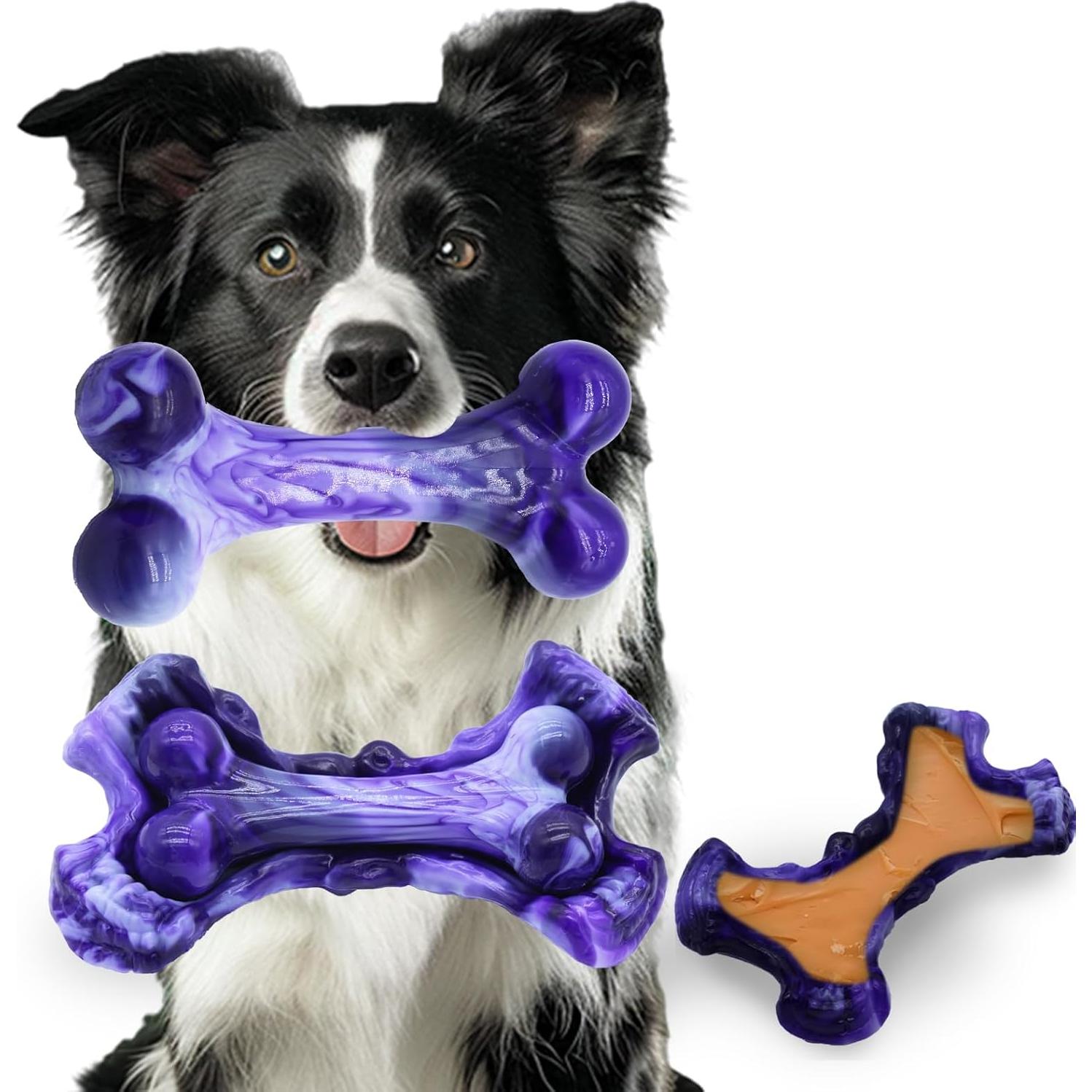 Juguete para perros Magicorange Tough Hueso Nylon Indestructible