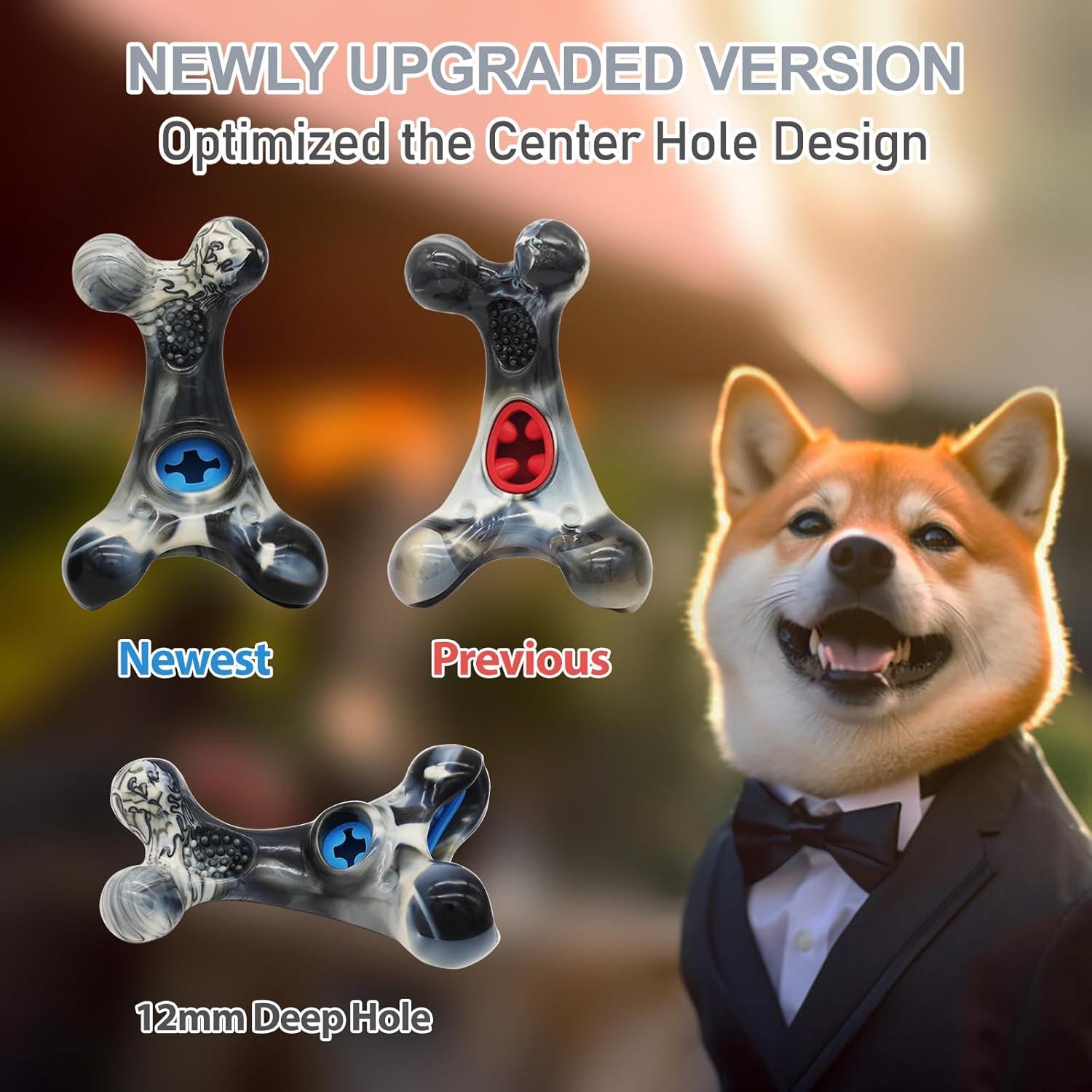 Juguete para Perros Masticadores Agresivos WinTour SharkBone 18x12cm