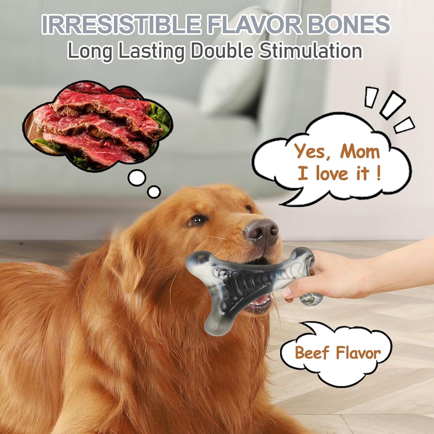 Juguete para Perros Masticadores Agresivos WinTour SharkBone 18x12cm