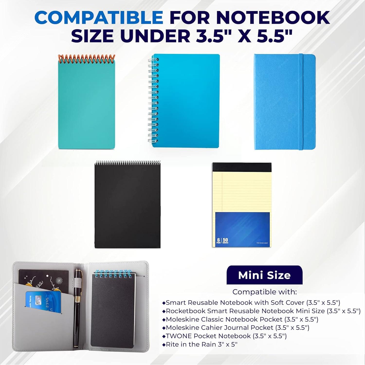 Cubierta de Cuaderno de Viaje OOKU A6 Gris de Cuero PU