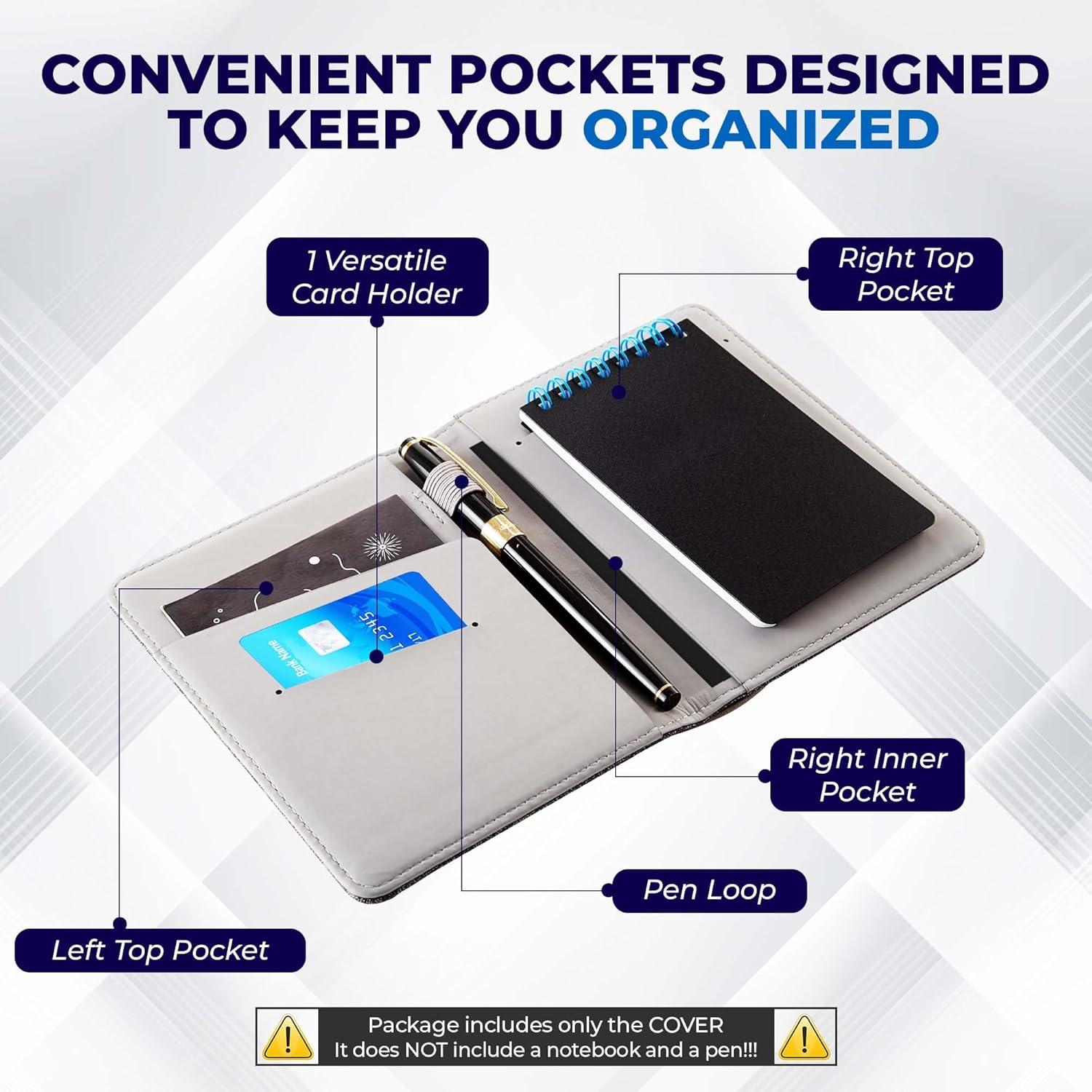 Cubierta de Cuaderno de Viaje OOKU A6 Gris de Cuero PU