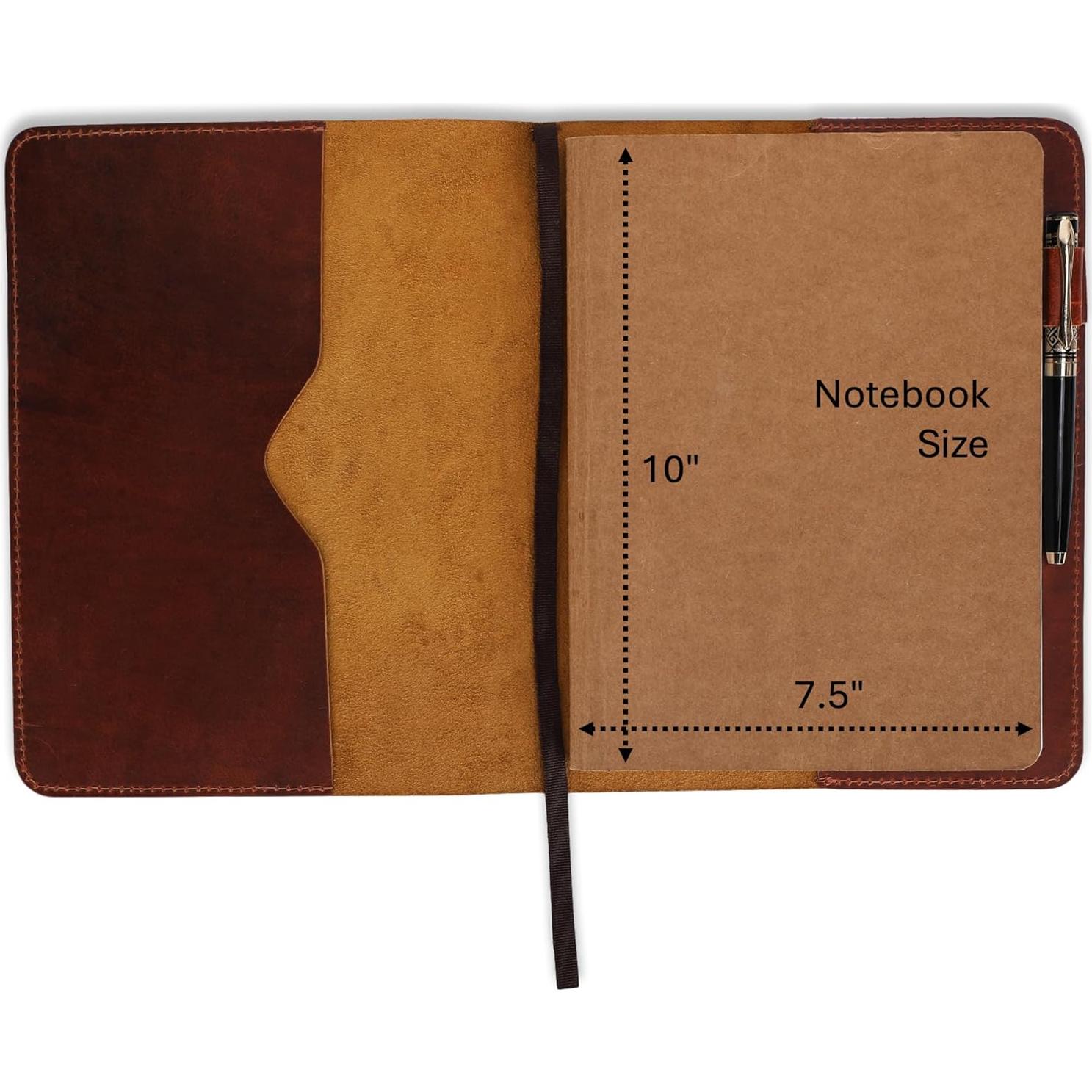 Cubierta de Diario B5 de Cuero Genuino TheAntiq Tan XL