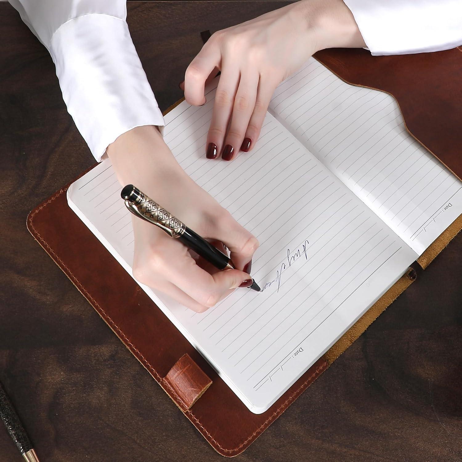 Cubierta de Diario B5 de Cuero Genuino TheAntiq Tan XL