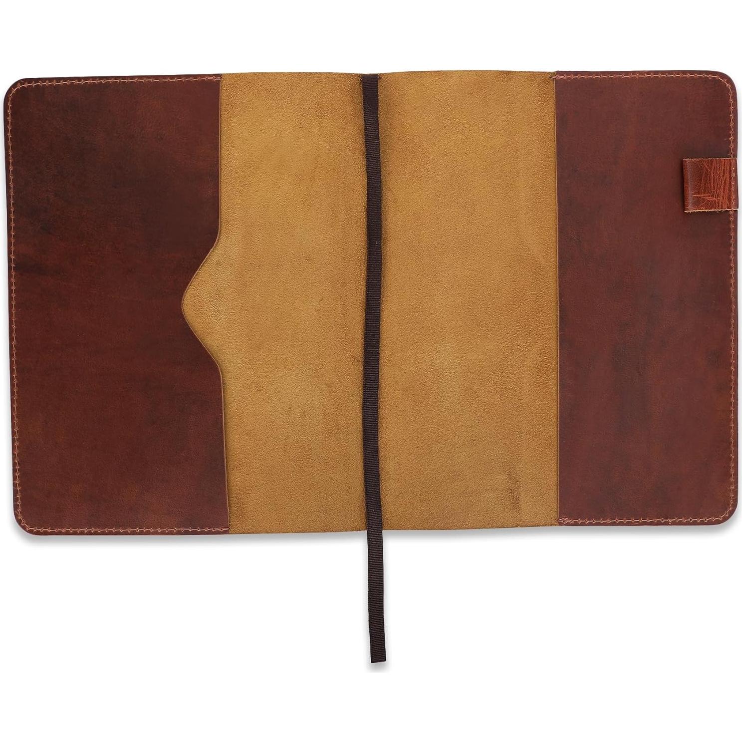 Cubierta de Diario B5 de Cuero Genuino TheAntiq Tan XL
