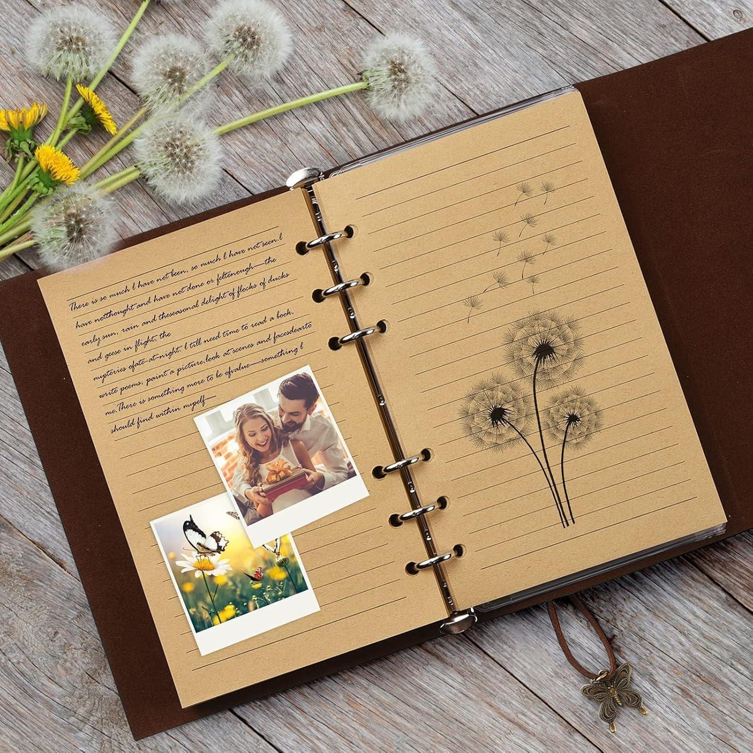 Paquete de 6 Cuadernos A6 OMEYA de Cuero PU Recargables