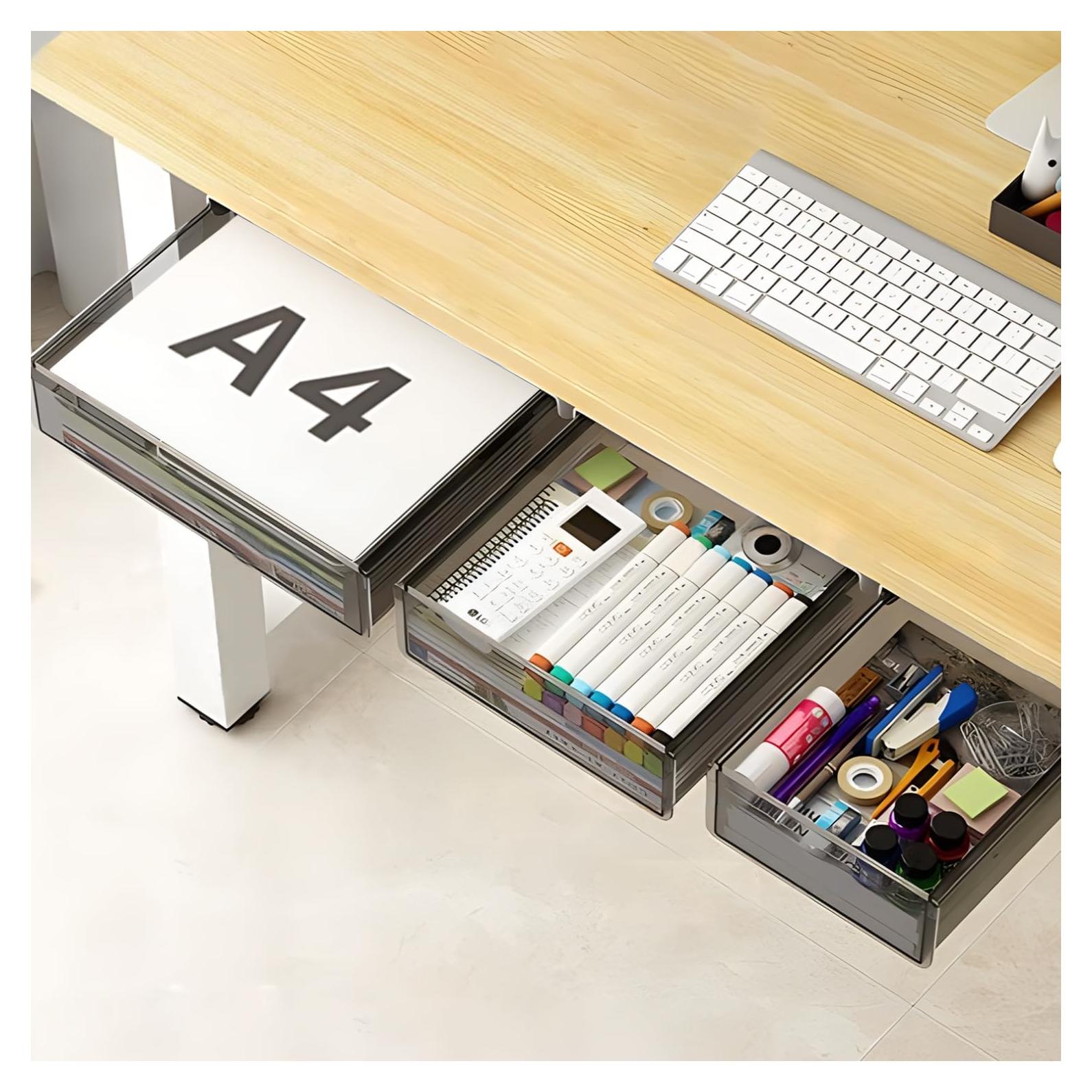 Organizador de Cajones Bajo Escritorio SVNNELP - 3 Tamaños