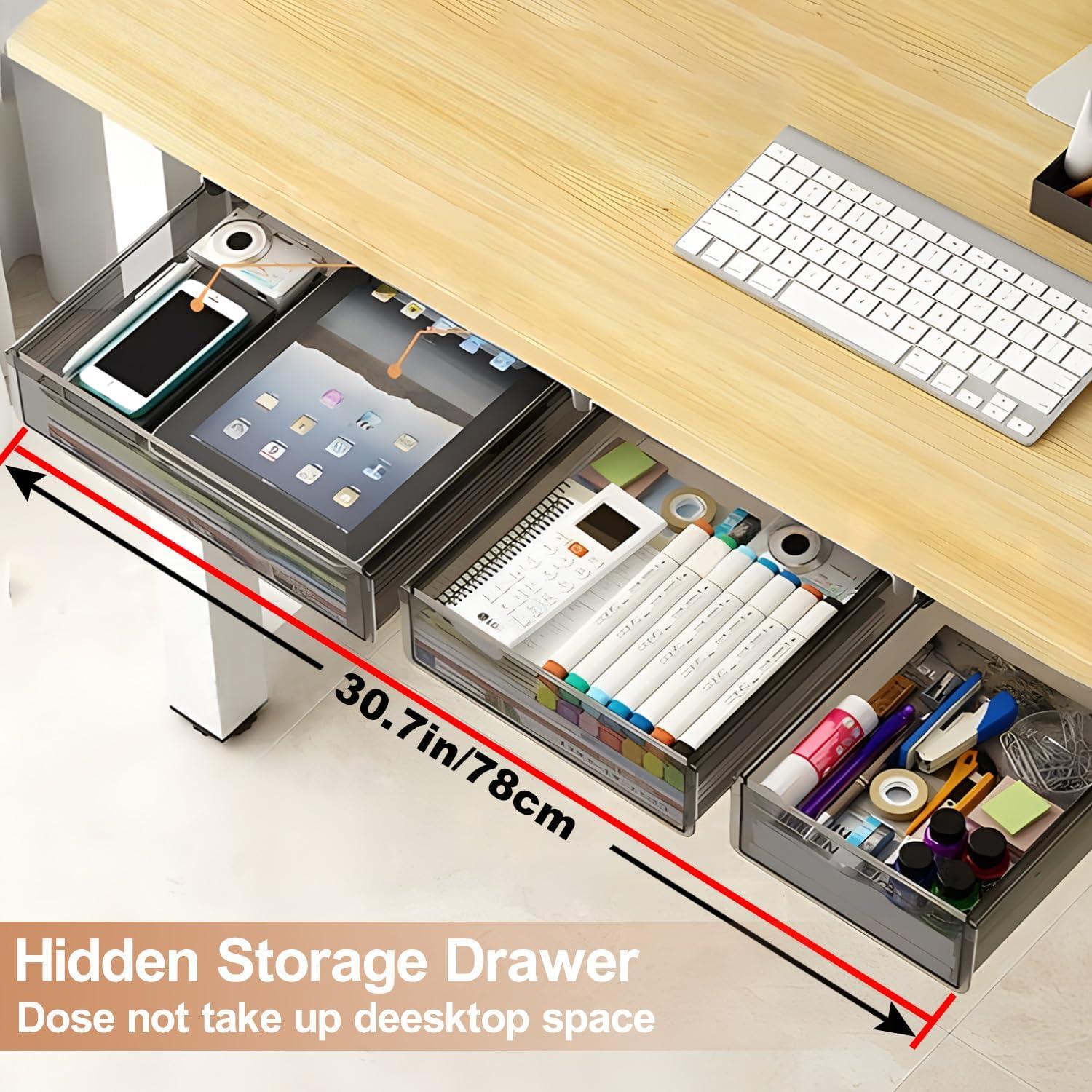 Organizador de Cajones Bajo Escritorio SVNNELP - 3 Tamaños