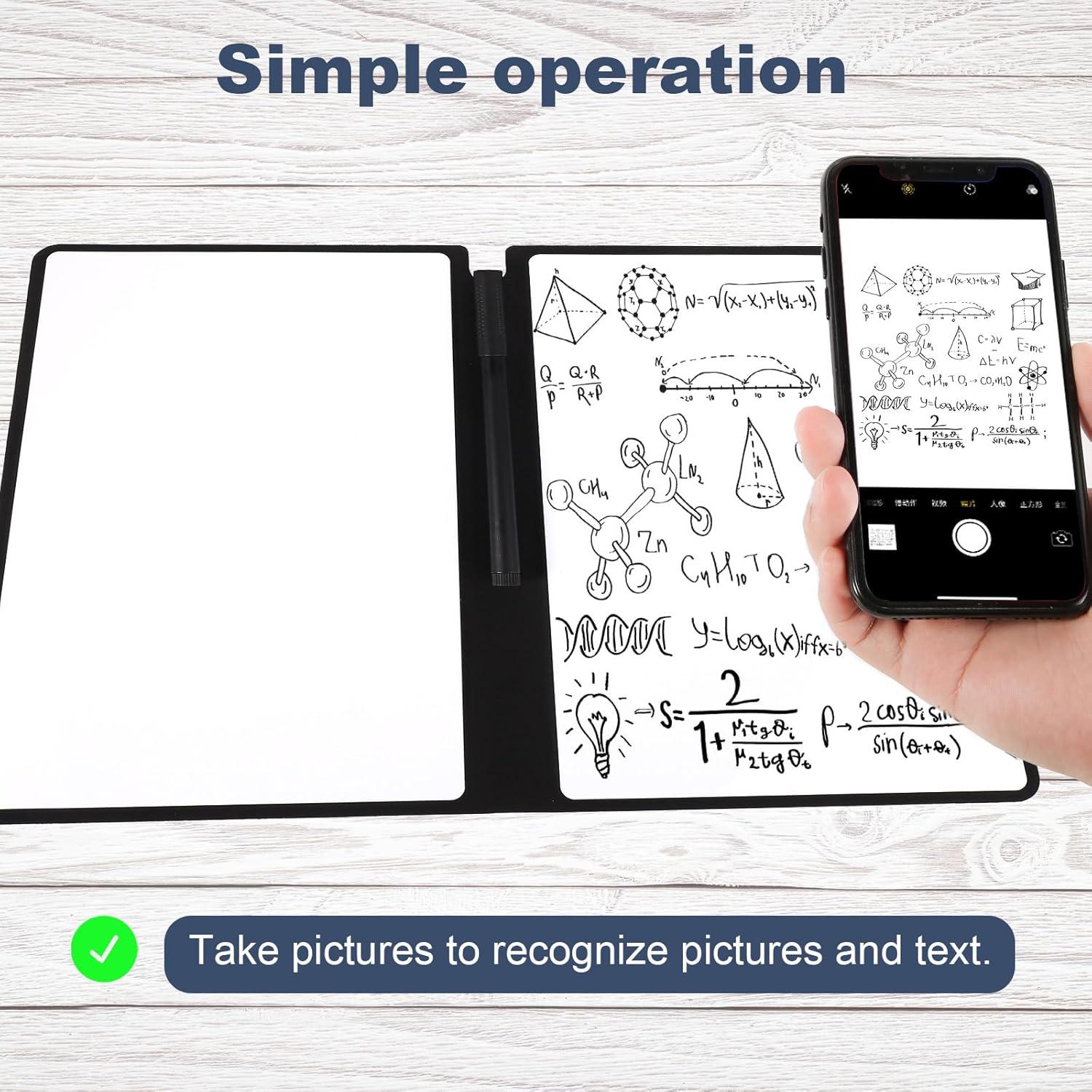 Cuaderno Borrable Reutilizable NQEUEPN A5 Rosa 24x16.5 cm