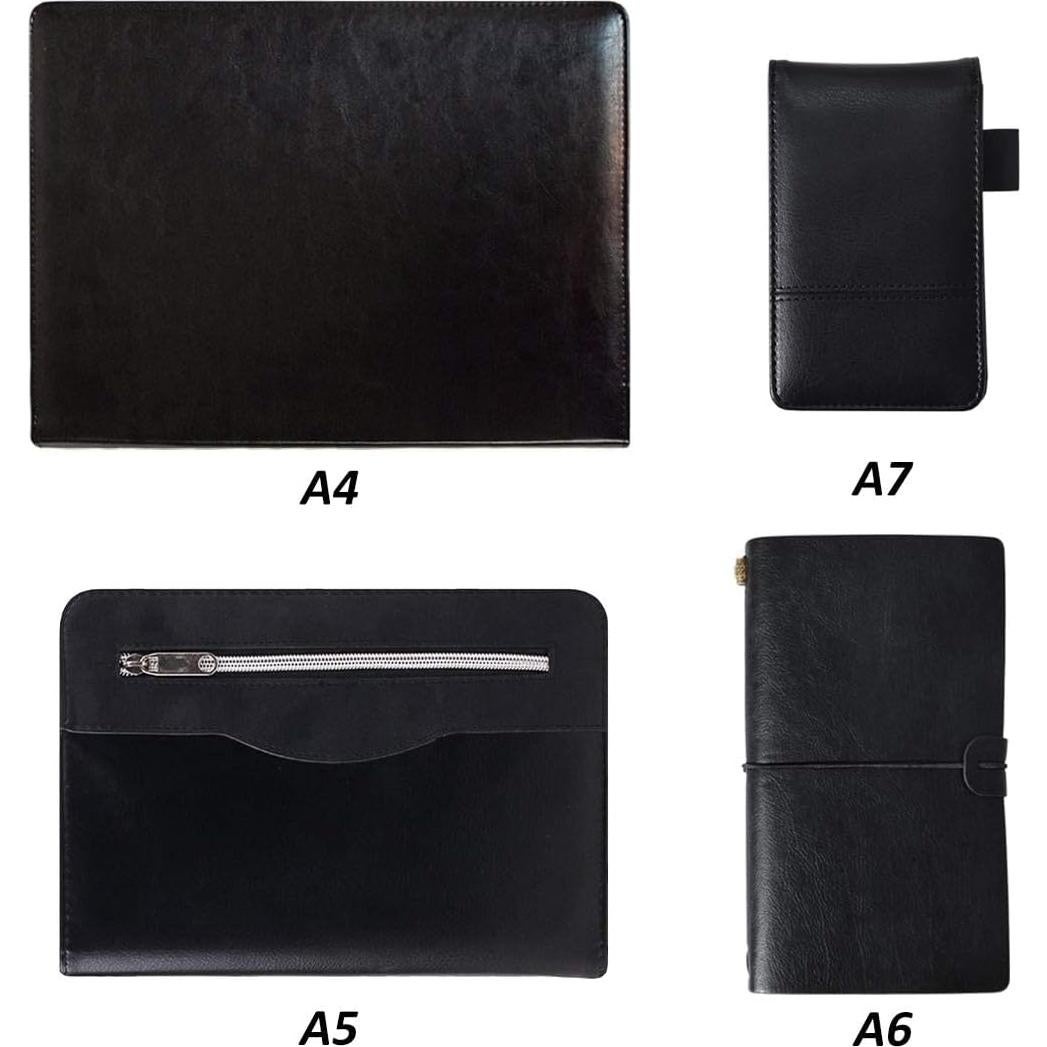 Cuaderno Multifuncional SAYEEC A7 con Calculadora y Bolígrafo Negro