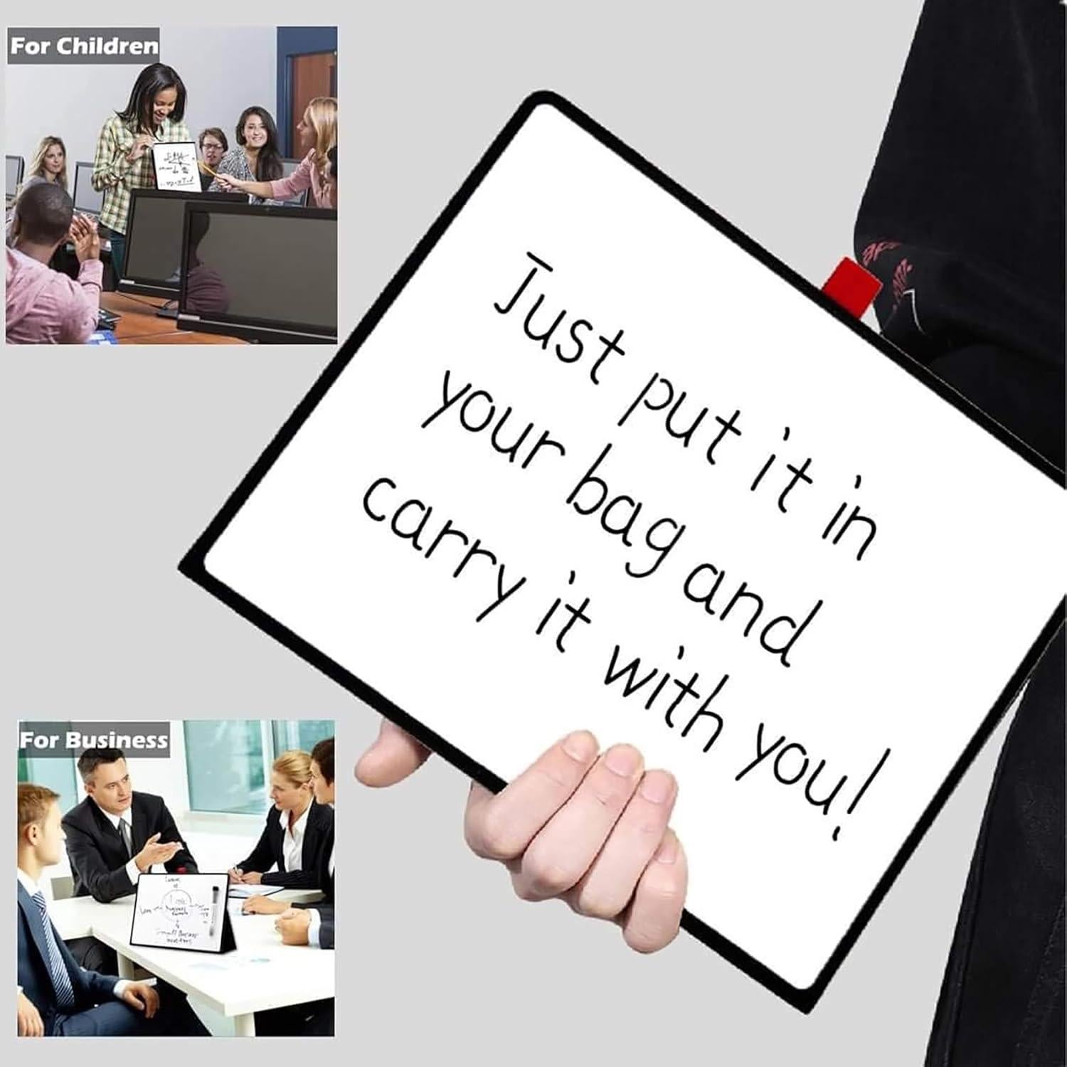 Pizarra Blanca Portátil iNenya 21.6x27.9 cm Borrado Seco