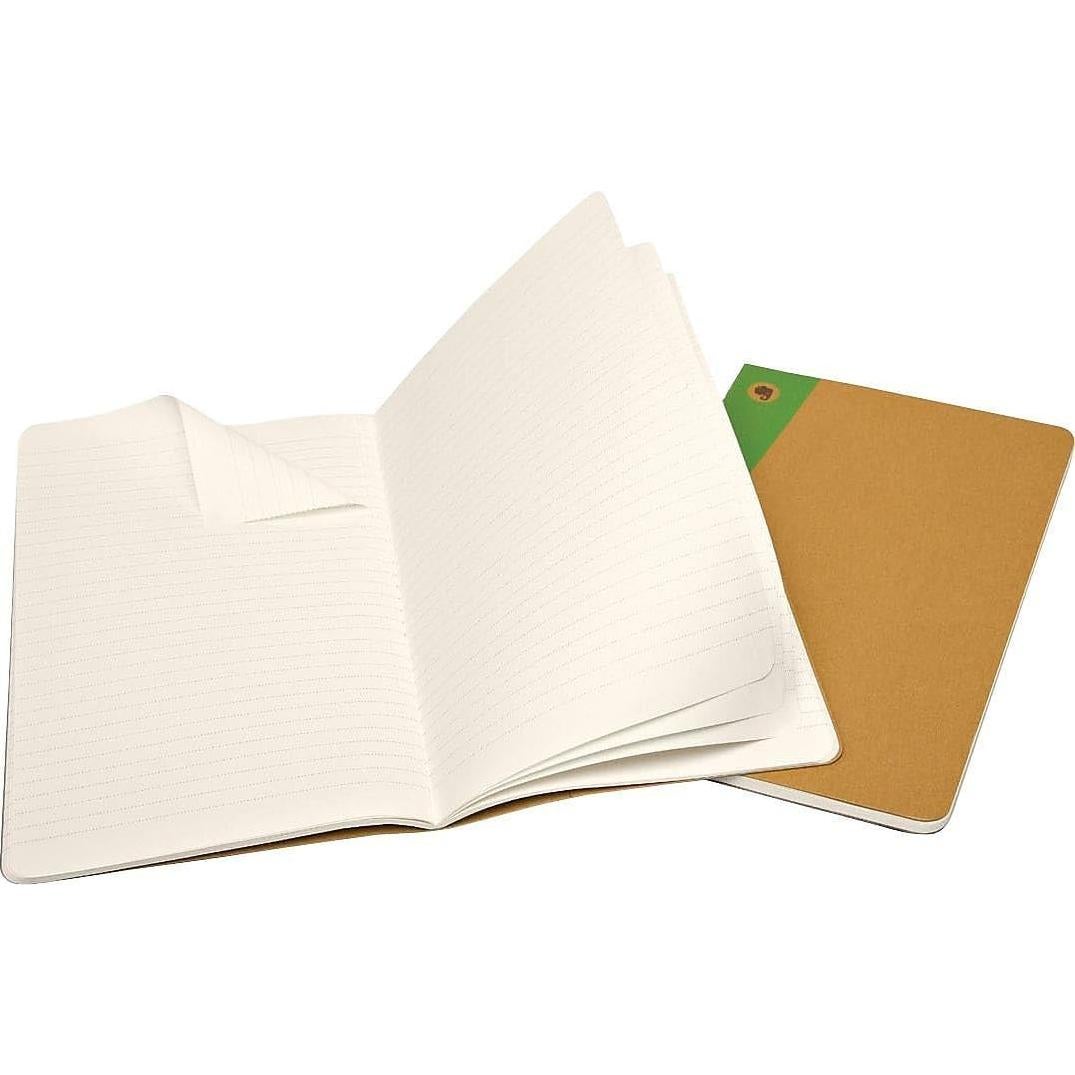 Diario Moleskine Evernote Pocket Rayado Marrón Kraft - Juego de 2