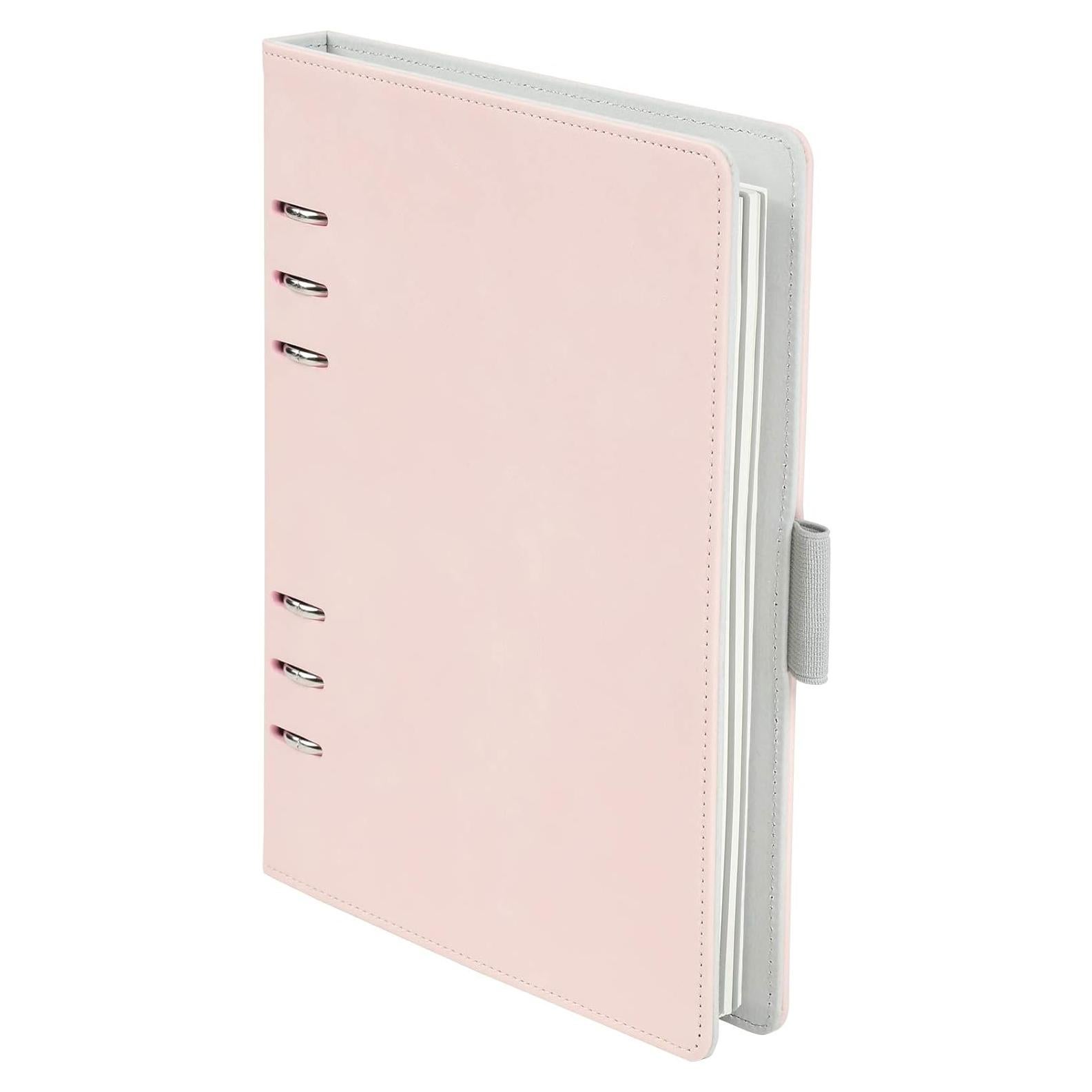Cuaderno Profesional Oxford 6 Anillas A5 Rosa Pálido 100 Hojas