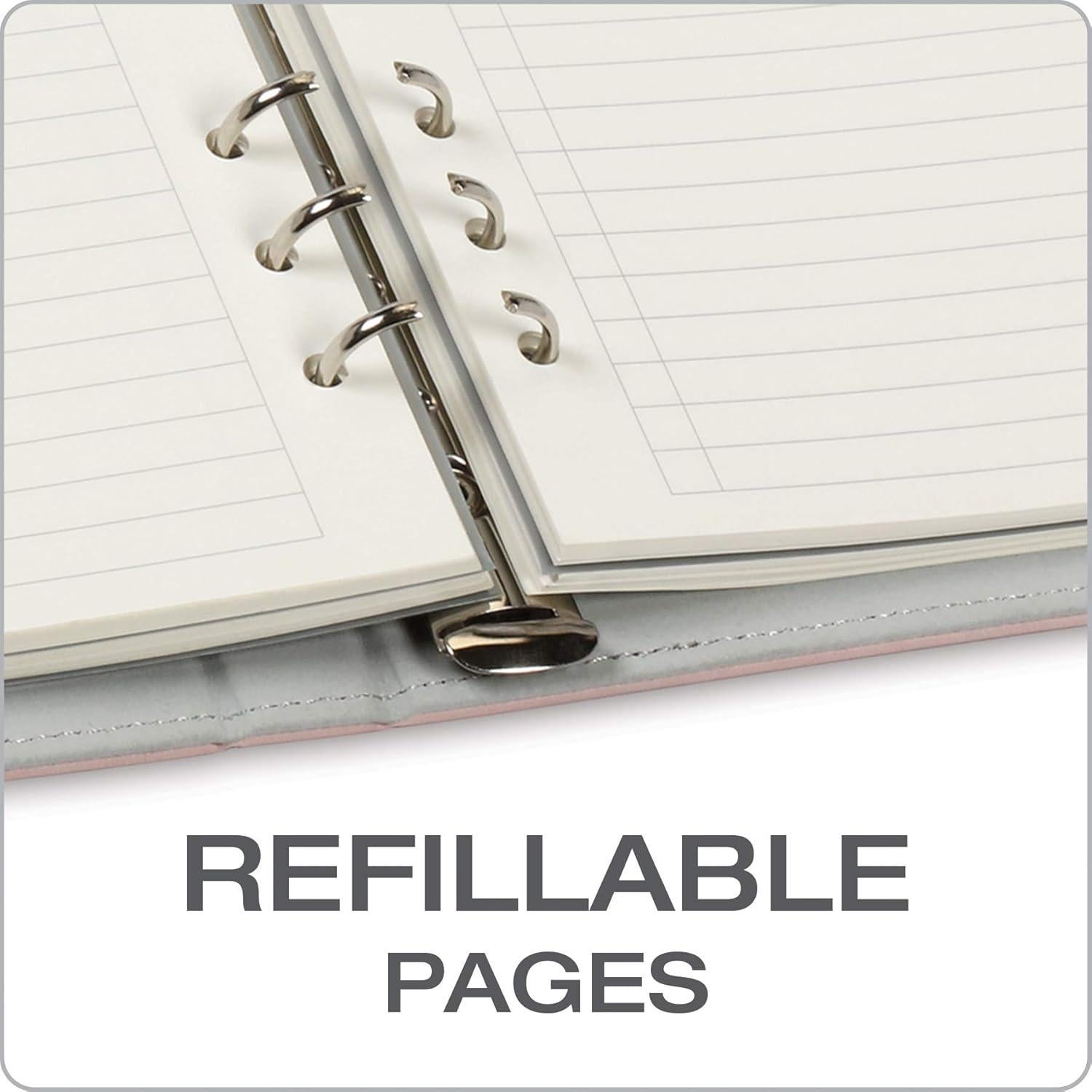 Cuaderno Profesional Oxford 6 Anillas A5 Rosa Pálido 100 Hojas