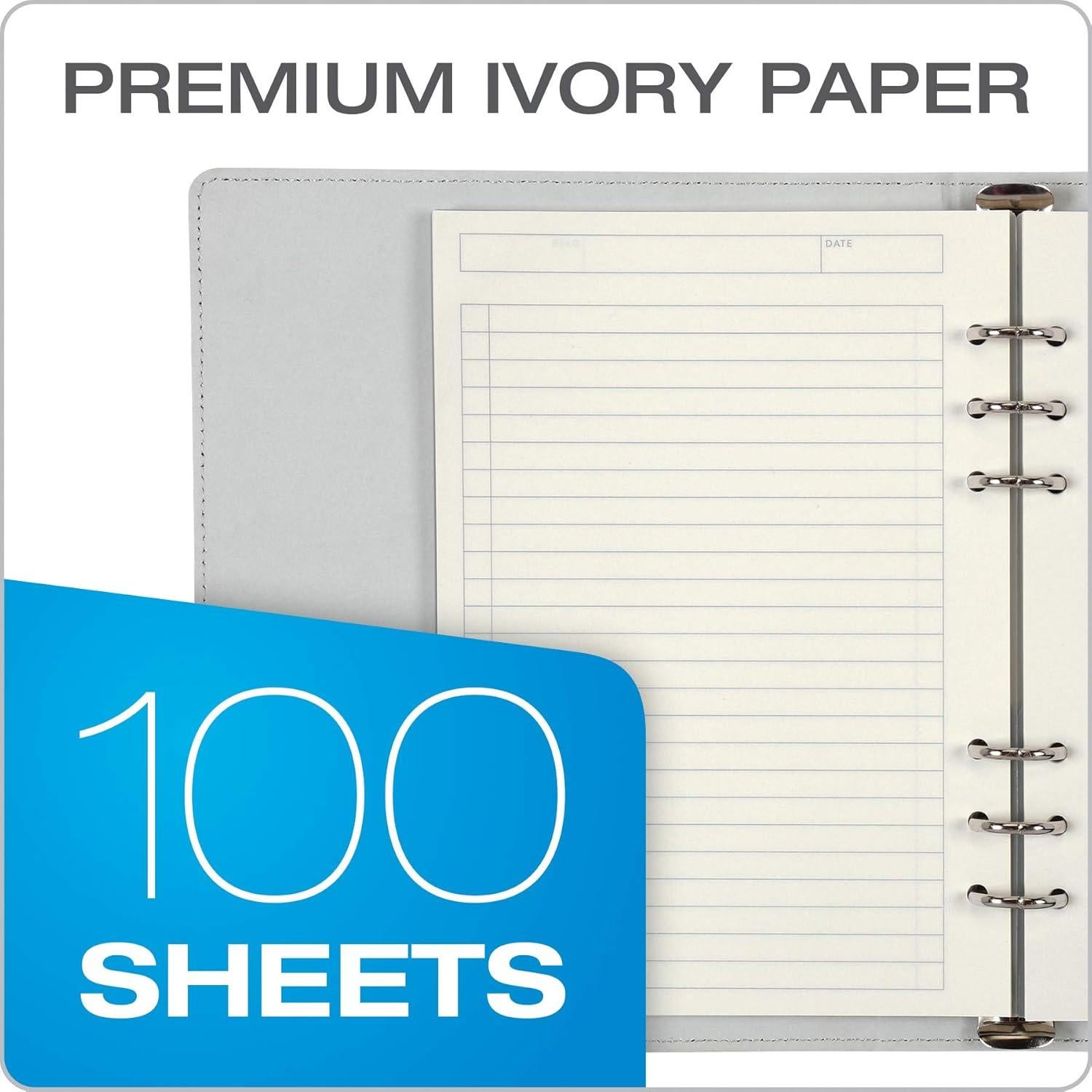 Cuaderno Profesional Oxford 6 Anillas A5 Rosa Pálido 100 Hojas