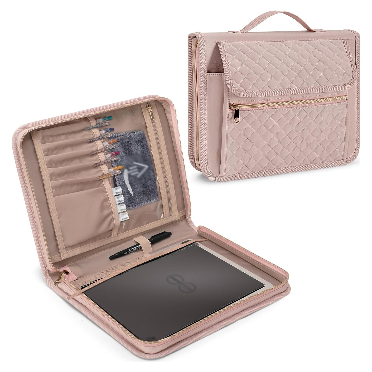 Cubierta de Folio Damero Rosa para Cuadernos Rocketbook 21.6x27.9cm