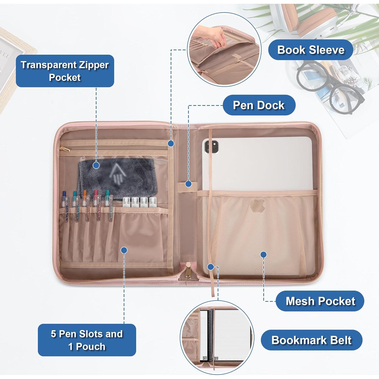 Cubierta de Folio Damero Rosa para Cuadernos Rocketbook 21.6x27.9cm