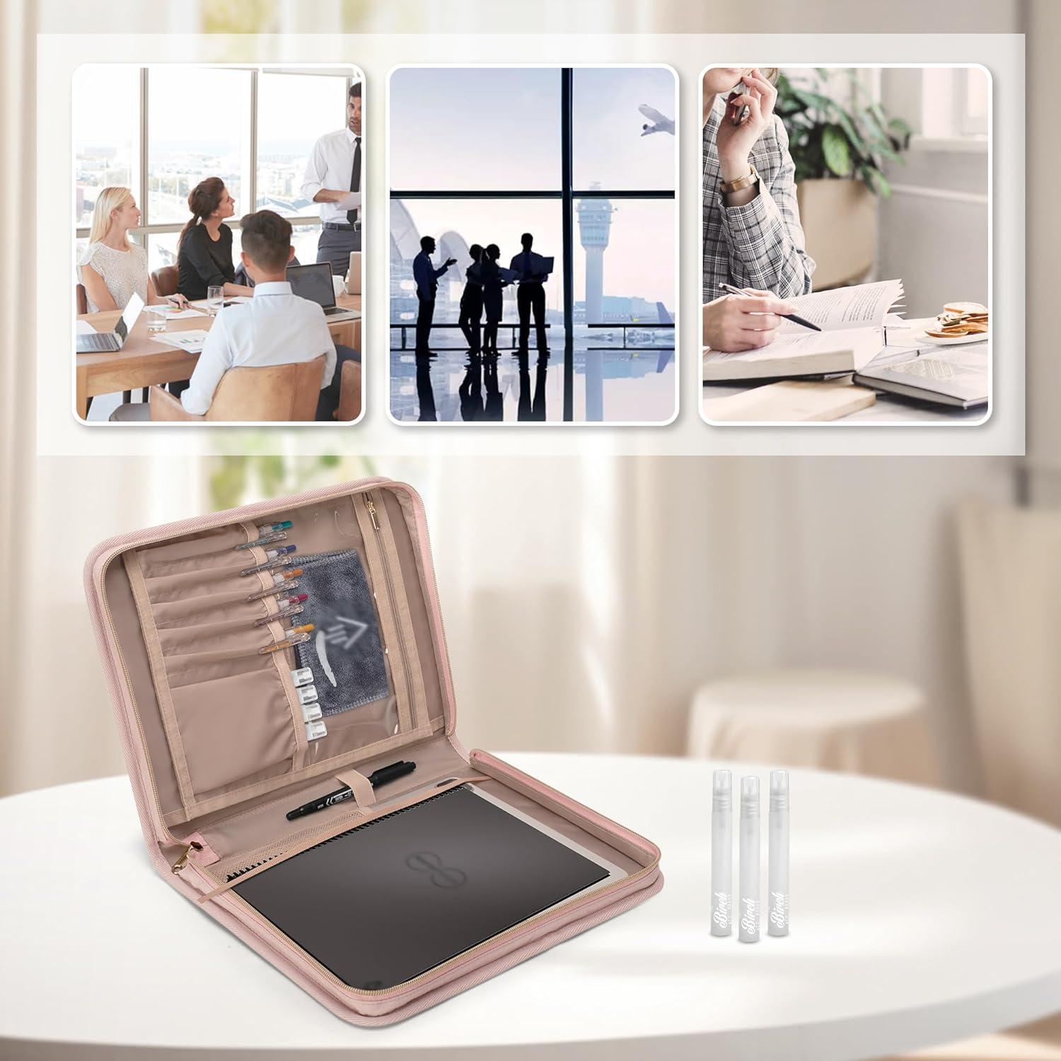 Cubierta de Folio Damero Rosa para Cuadernos Rocketbook 21.6x27.9cm