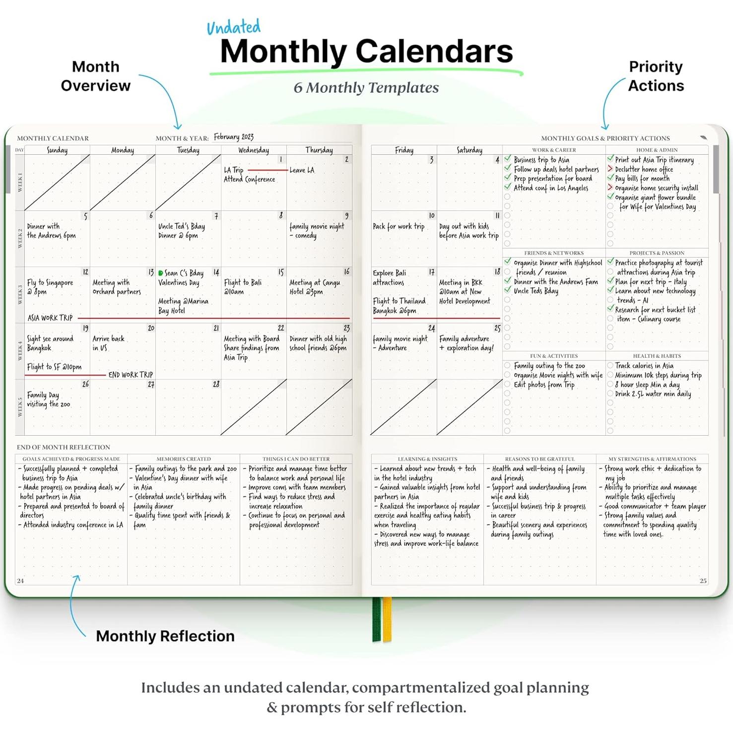 Planificador Roterunner Purpose B5 No Datado 2025 Azul