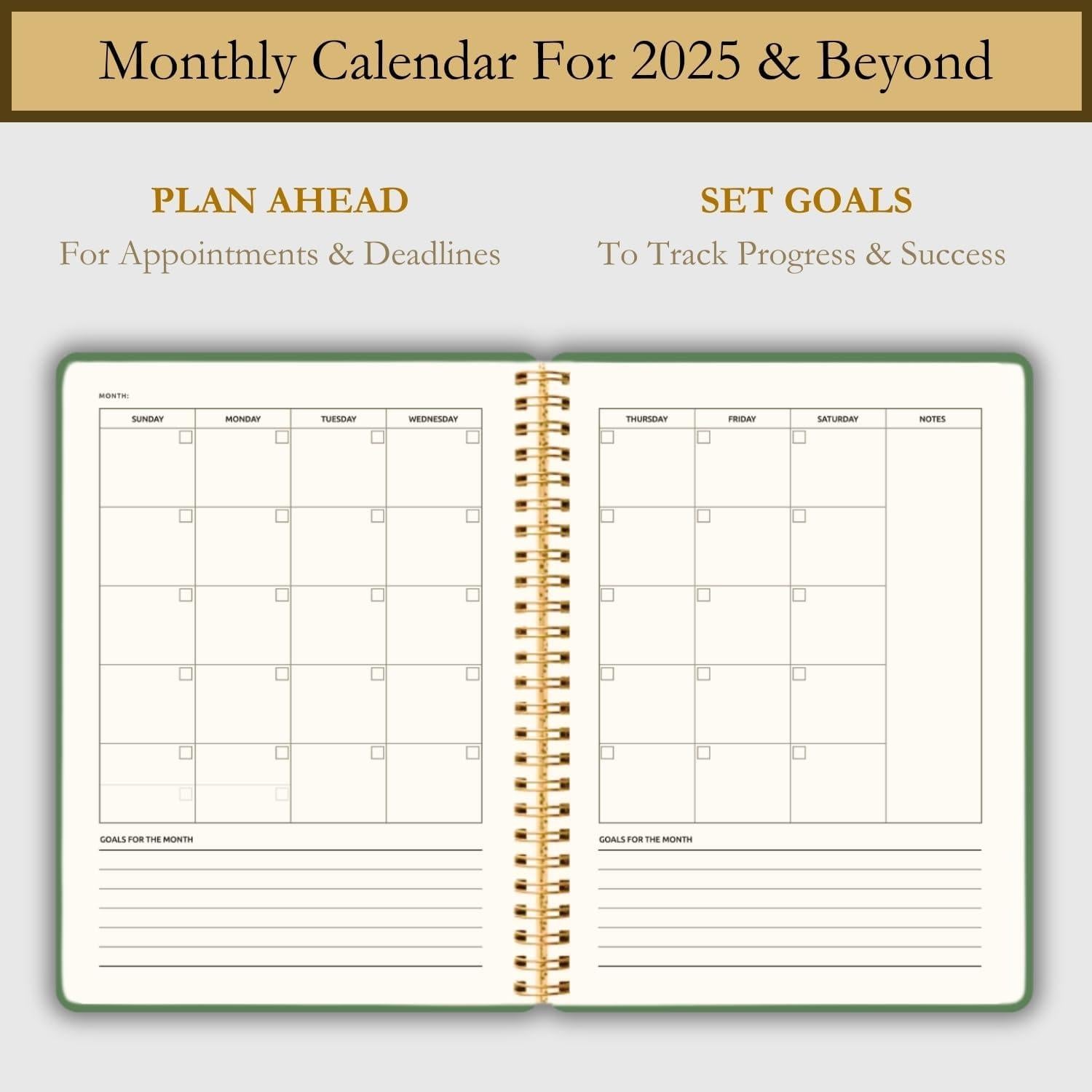 Planificador Diario Sin Fecha A4 Refine Days Verde 200 Páginas