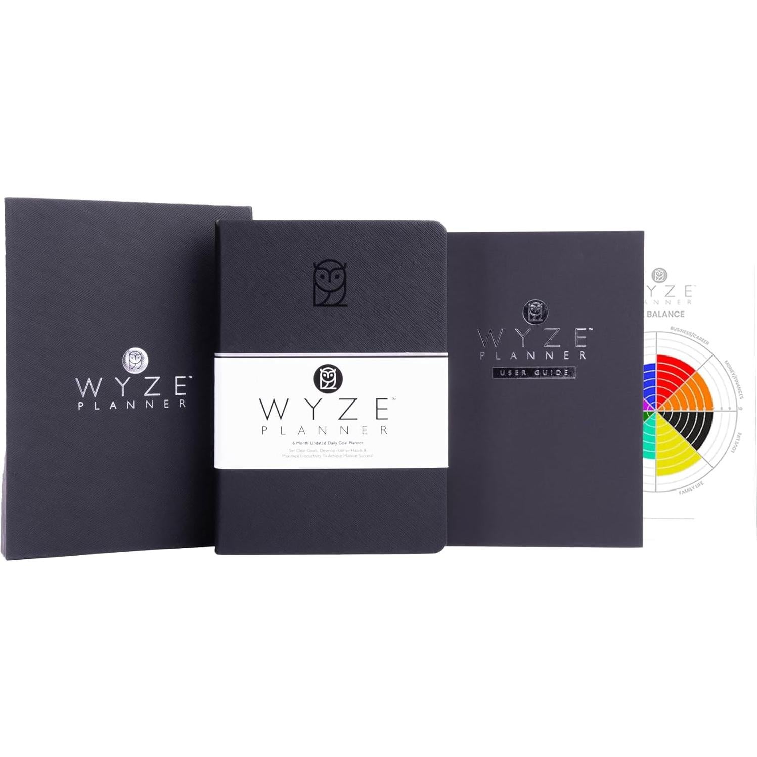 Planificador Diario No Datado A5 Wyze - 6 Meses, Metas y Hábitos