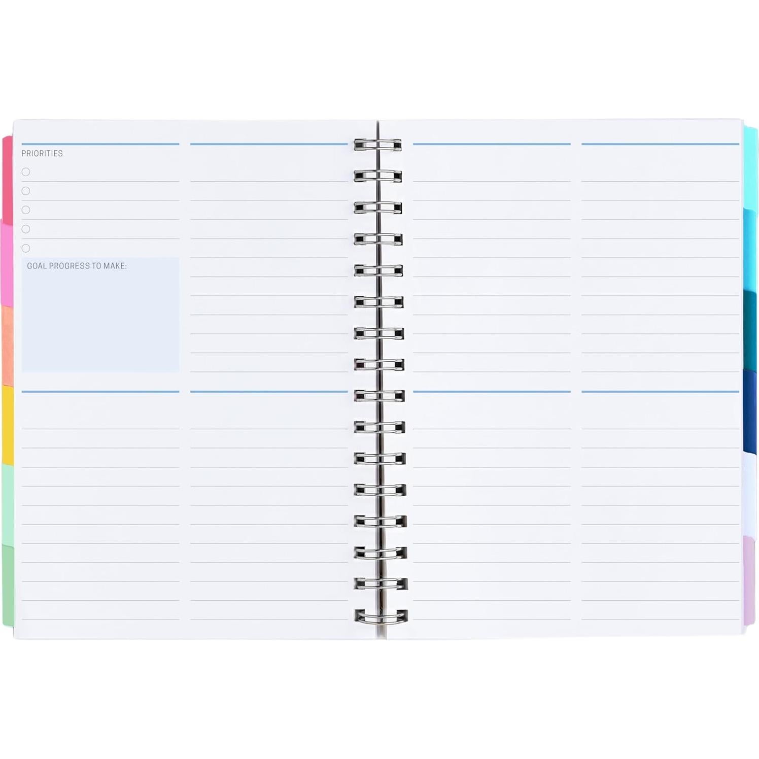 Planificador Diario y Semanal A5 Erin Condren Hojas Verdes