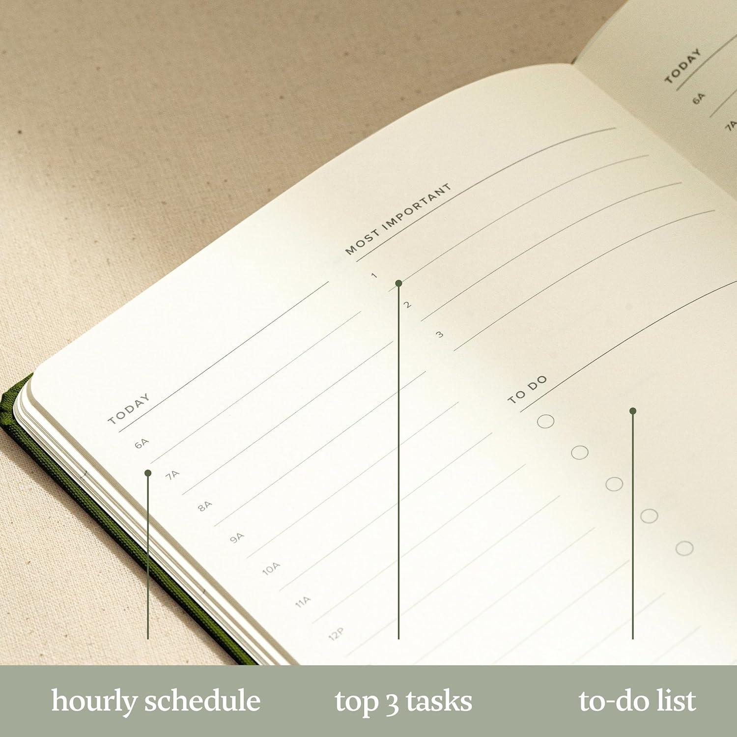 Planificador Diario Sin Fecha Kunitsa Bosque 120 Días A5