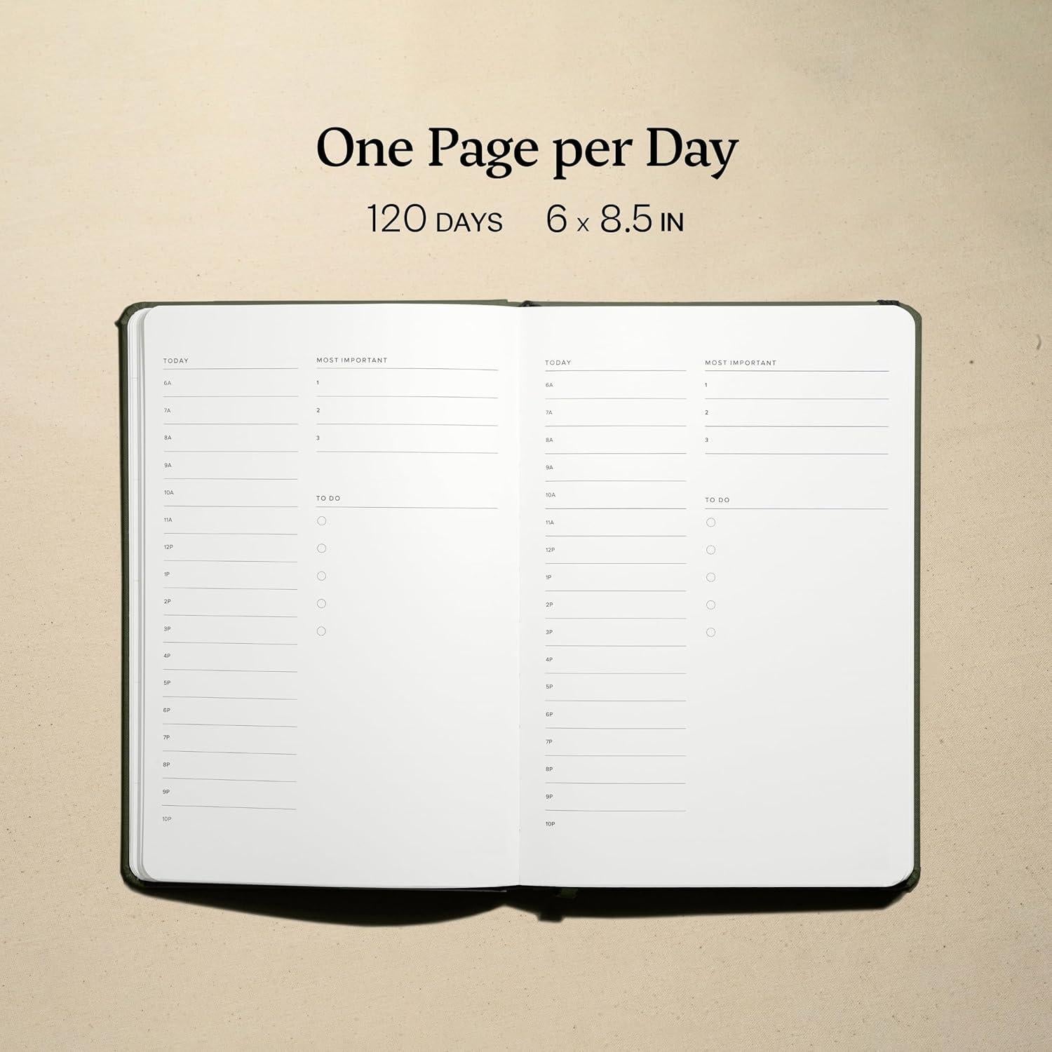 Planificador Diario Sin Fecha Kunitsa Bosque 120 Días A5