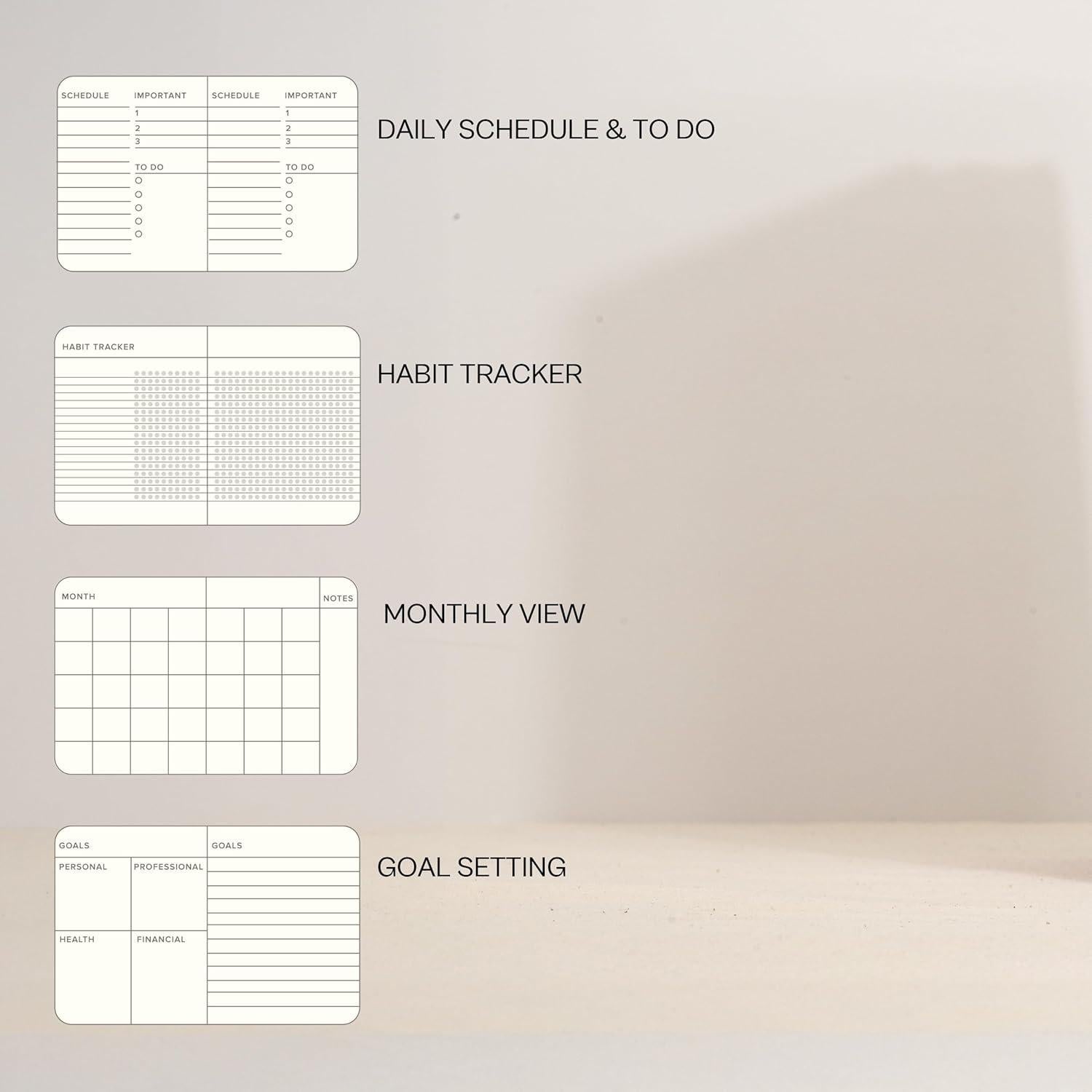 Planificador Diario Sin Fecha Kunitsa Bosque 120 Días A5