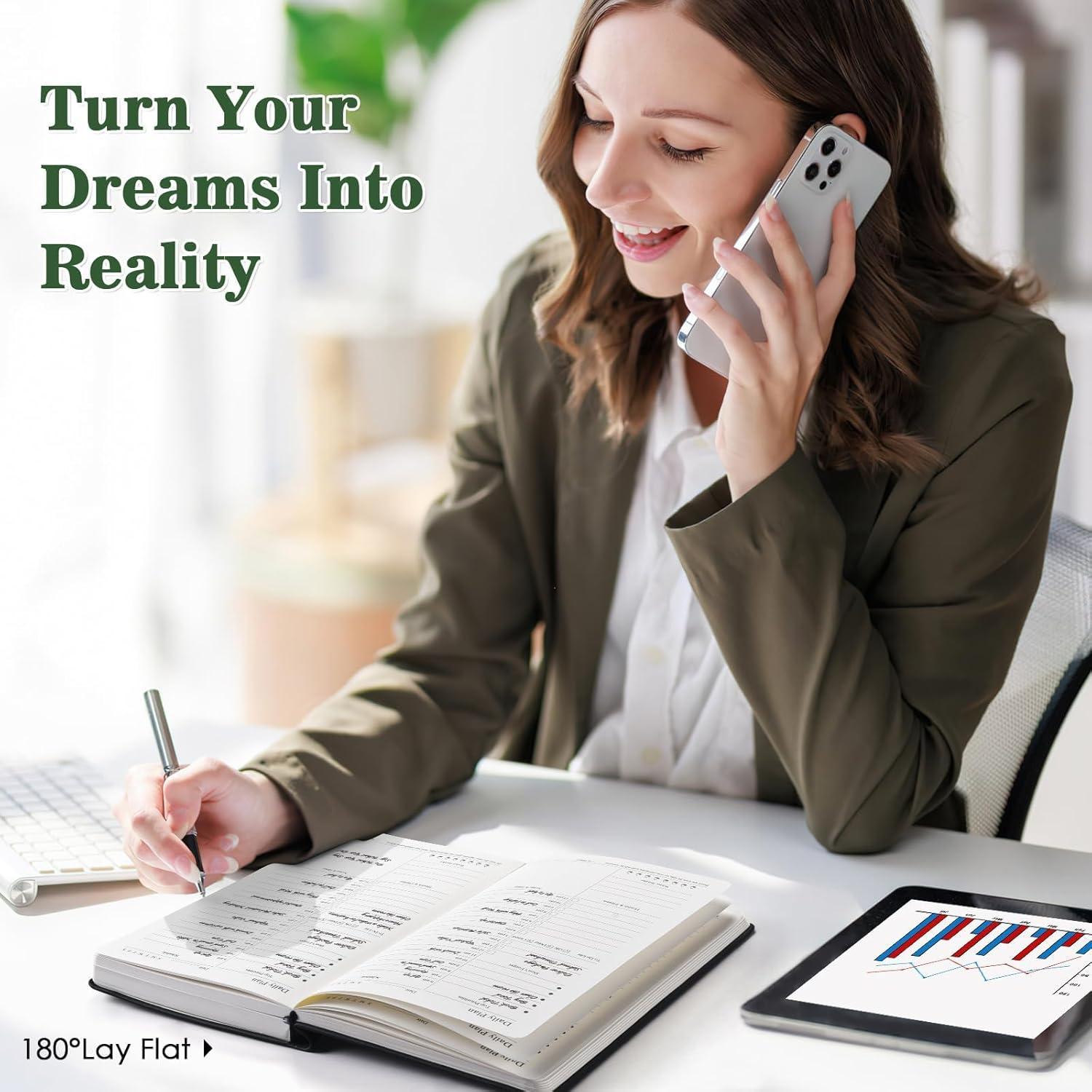 Planificador Diario No Datado Asten A5 Verde 365 Días