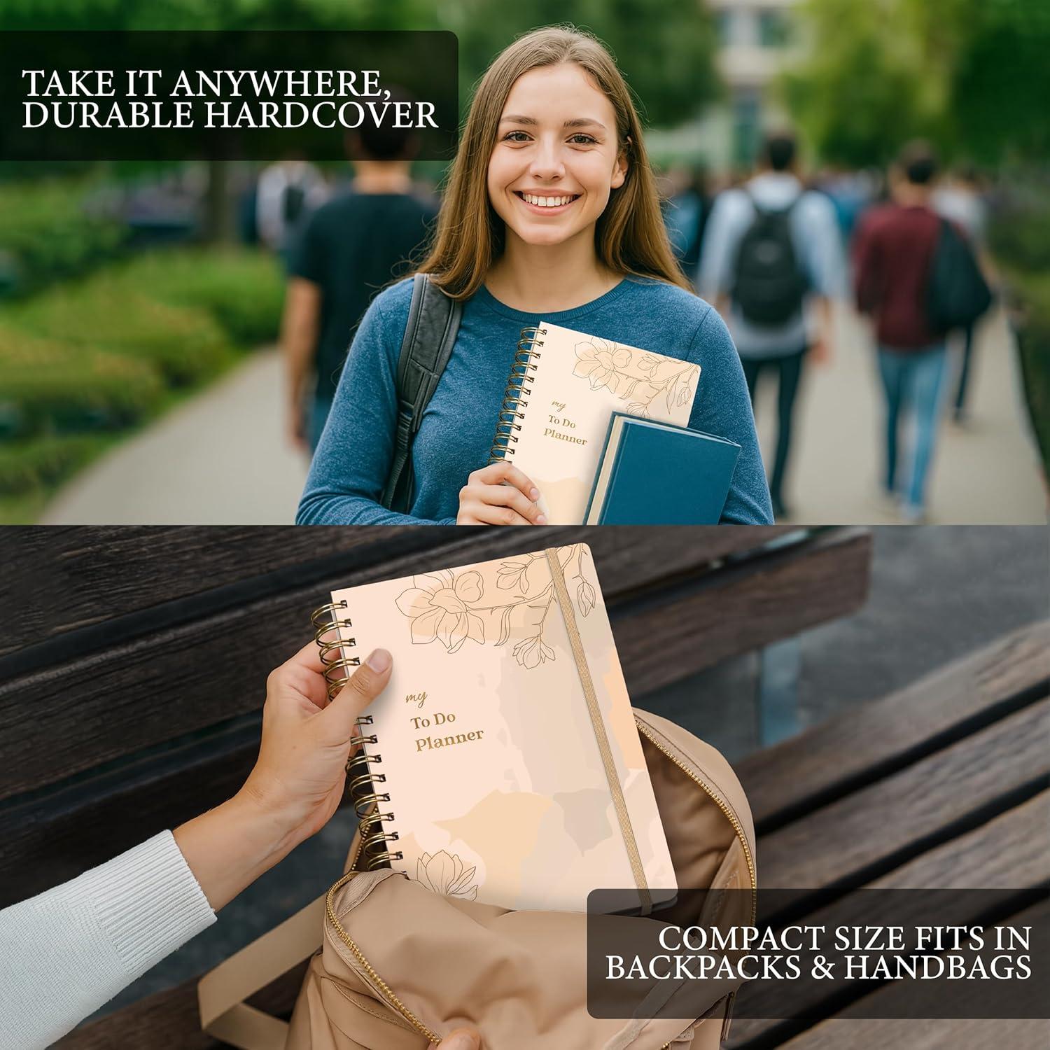 Planificador Diario No Datado Only Zest Beige 124 Páginas