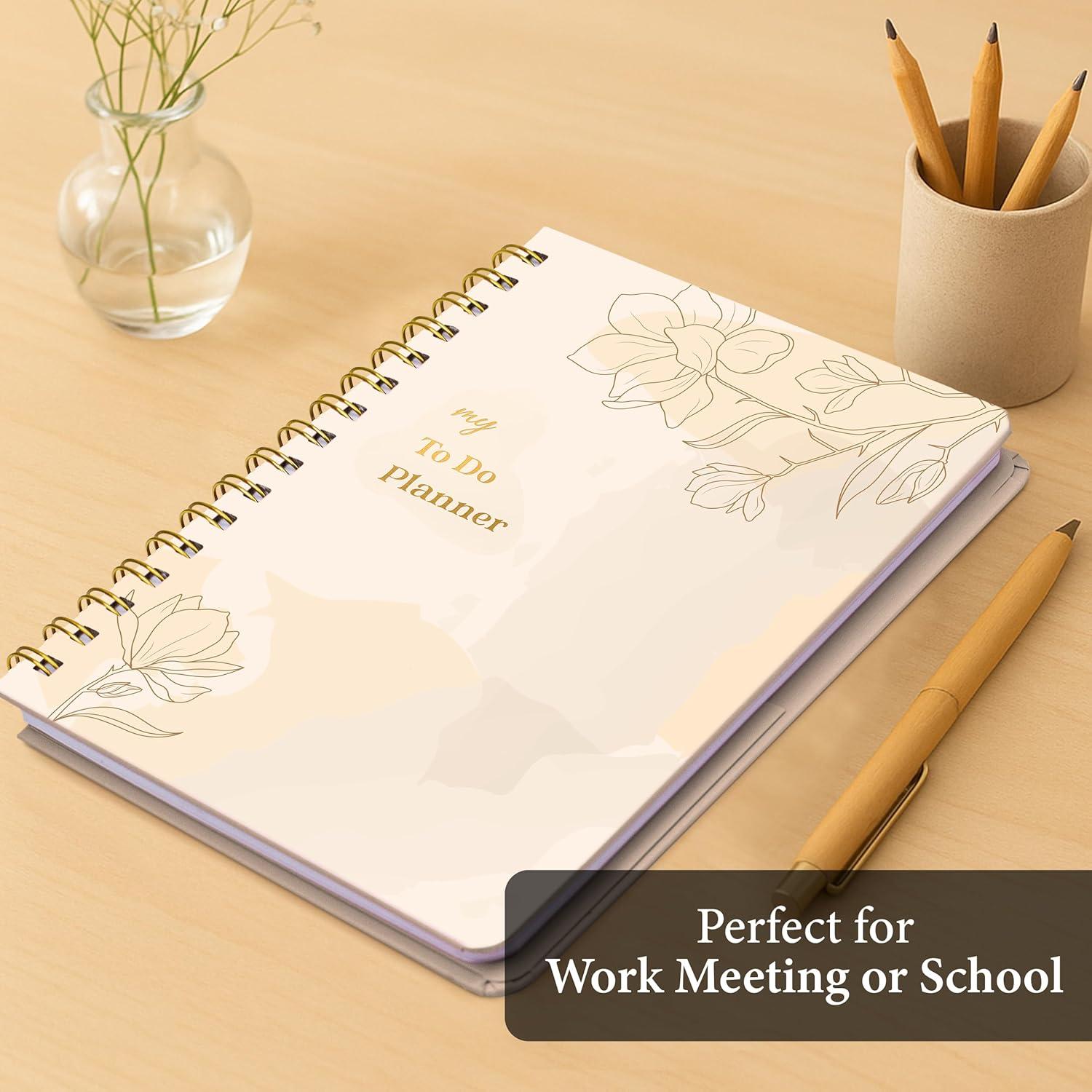 Planificador Diario No Datado Only Zest Beige 124 Páginas