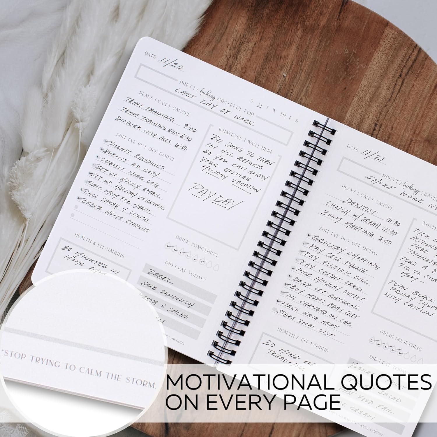 Planificador Diario ZICOTO 120 Páginas No Fechado 21.3x16.3cm