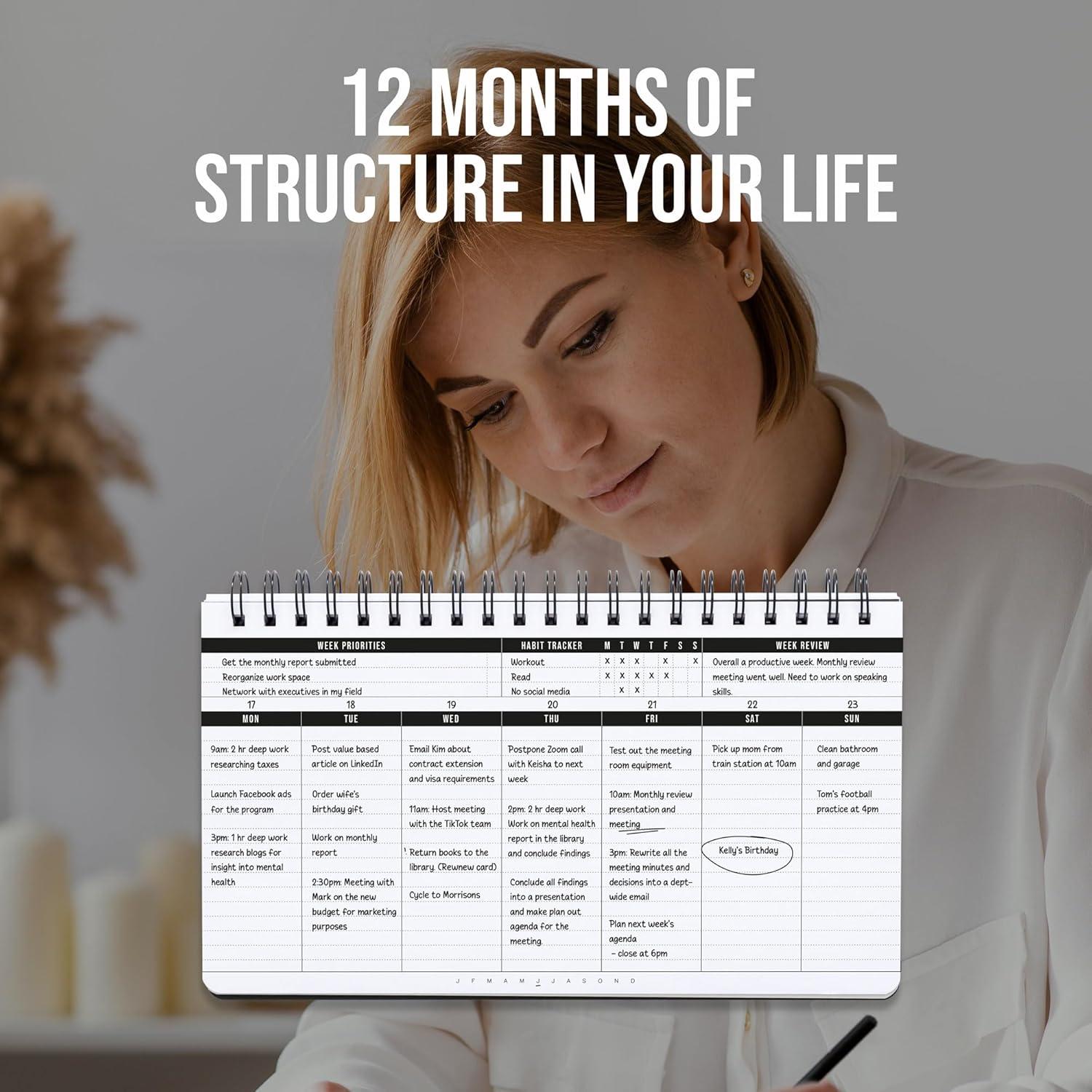 Planificador Semanal No Datado 2025 Scribbles That Matter 28x17.2cm