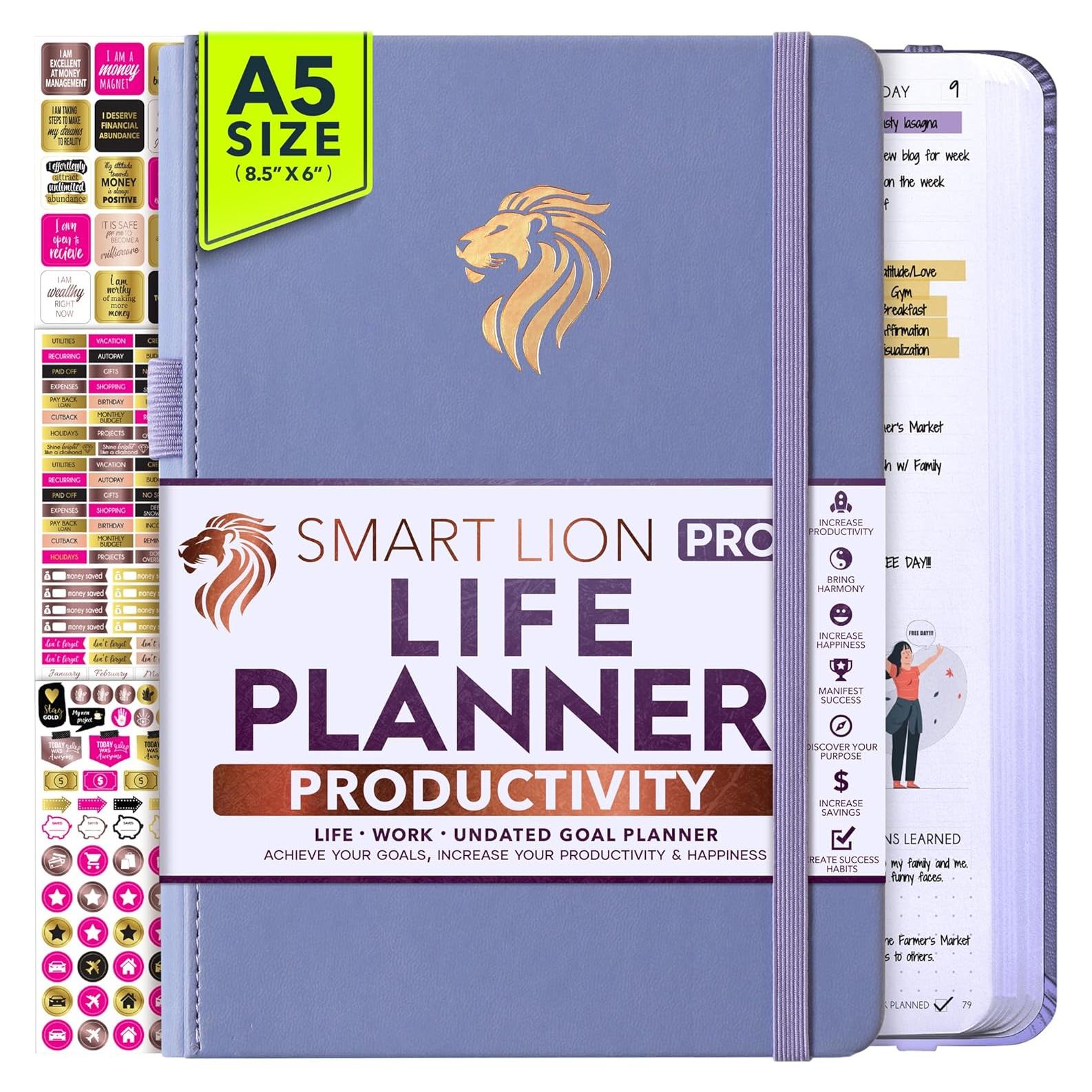 Planificador Diario Semanal Mensual A5 Freedom Mastery Violeta