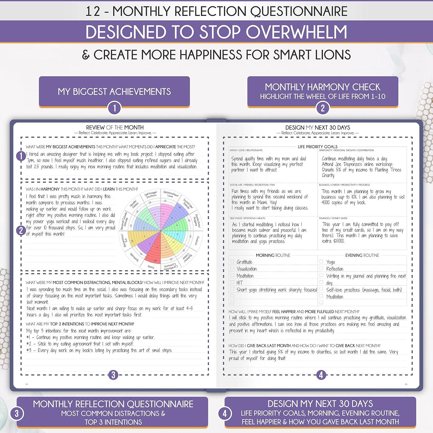 Planificador Diario Semanal Mensual A5 Freedom Mastery Violeta