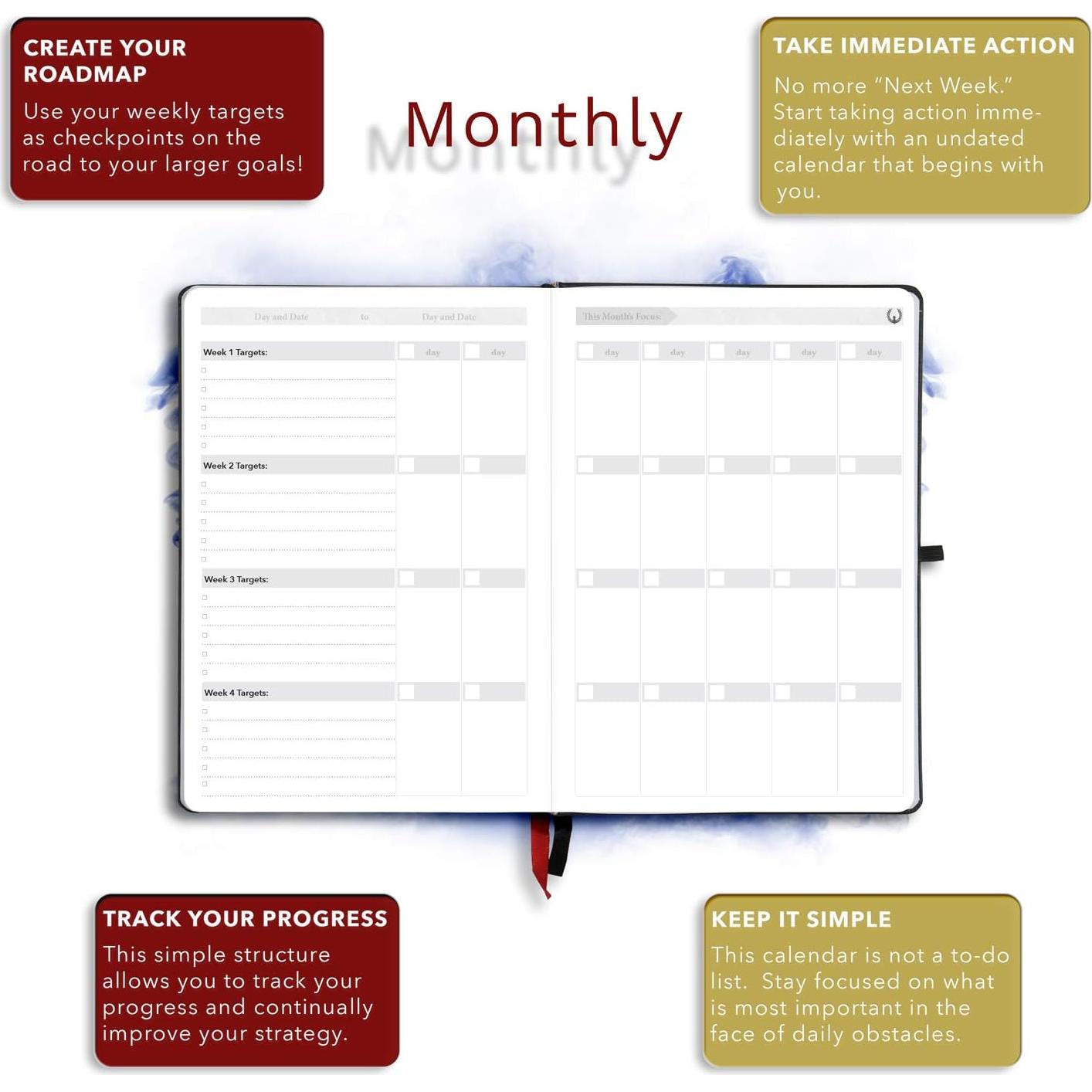 Planificador Diario Phoenix - Organizador de Metas y Productividad A5