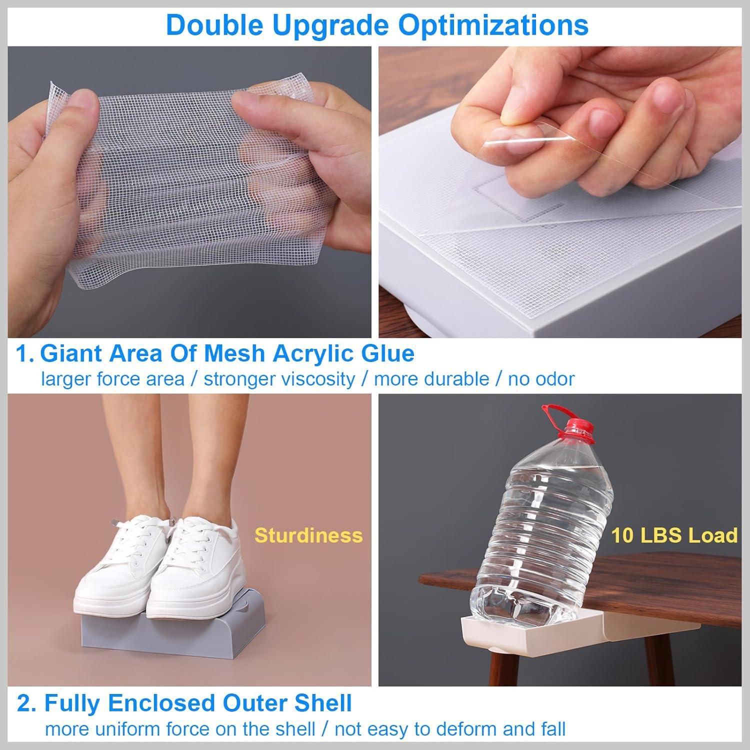 Cajones Organizador Bajo Escritorio LuluEasy 4 Piezas Gris