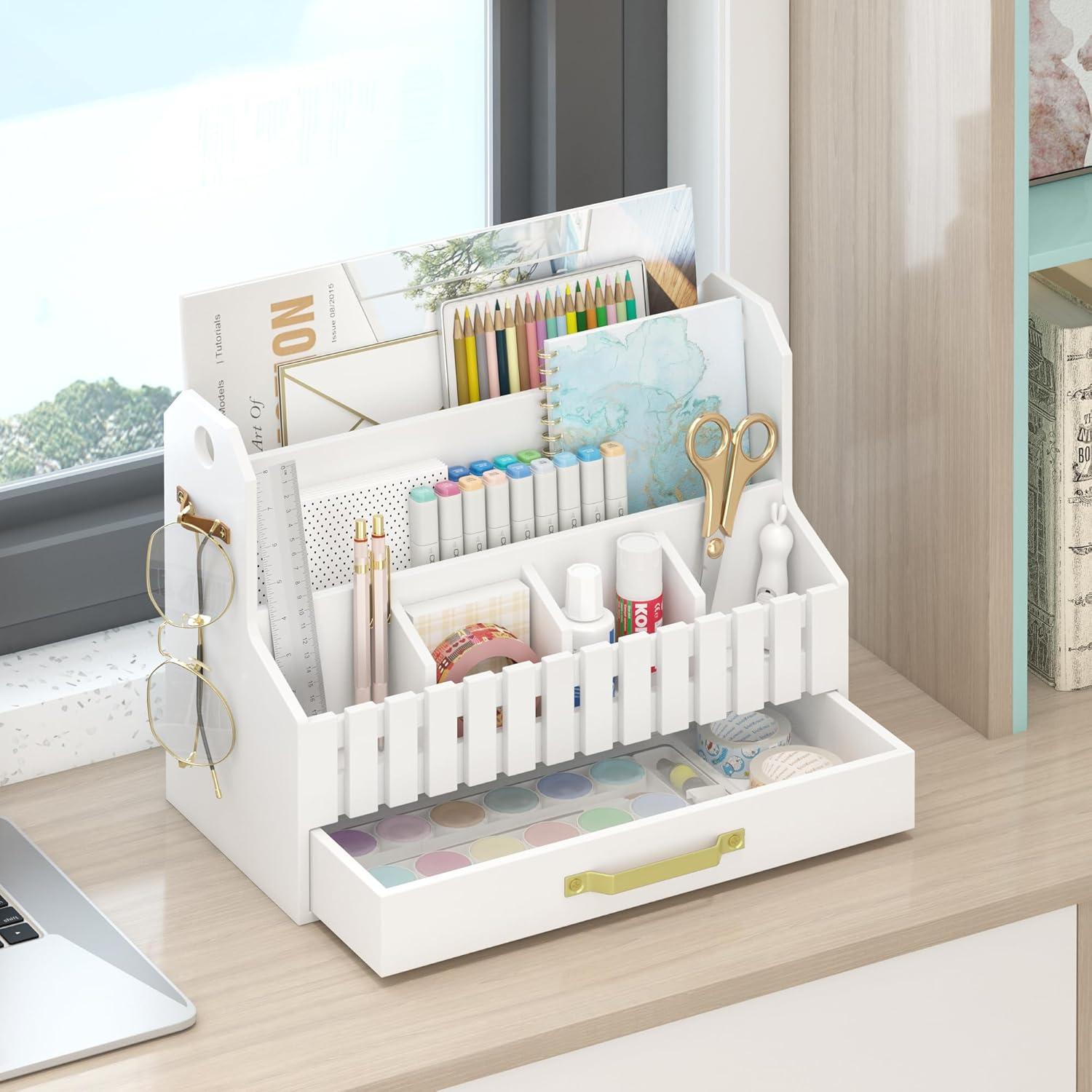 Organizador de Correo de Bambú Wisuce Essentials Blanco 1.66 kg