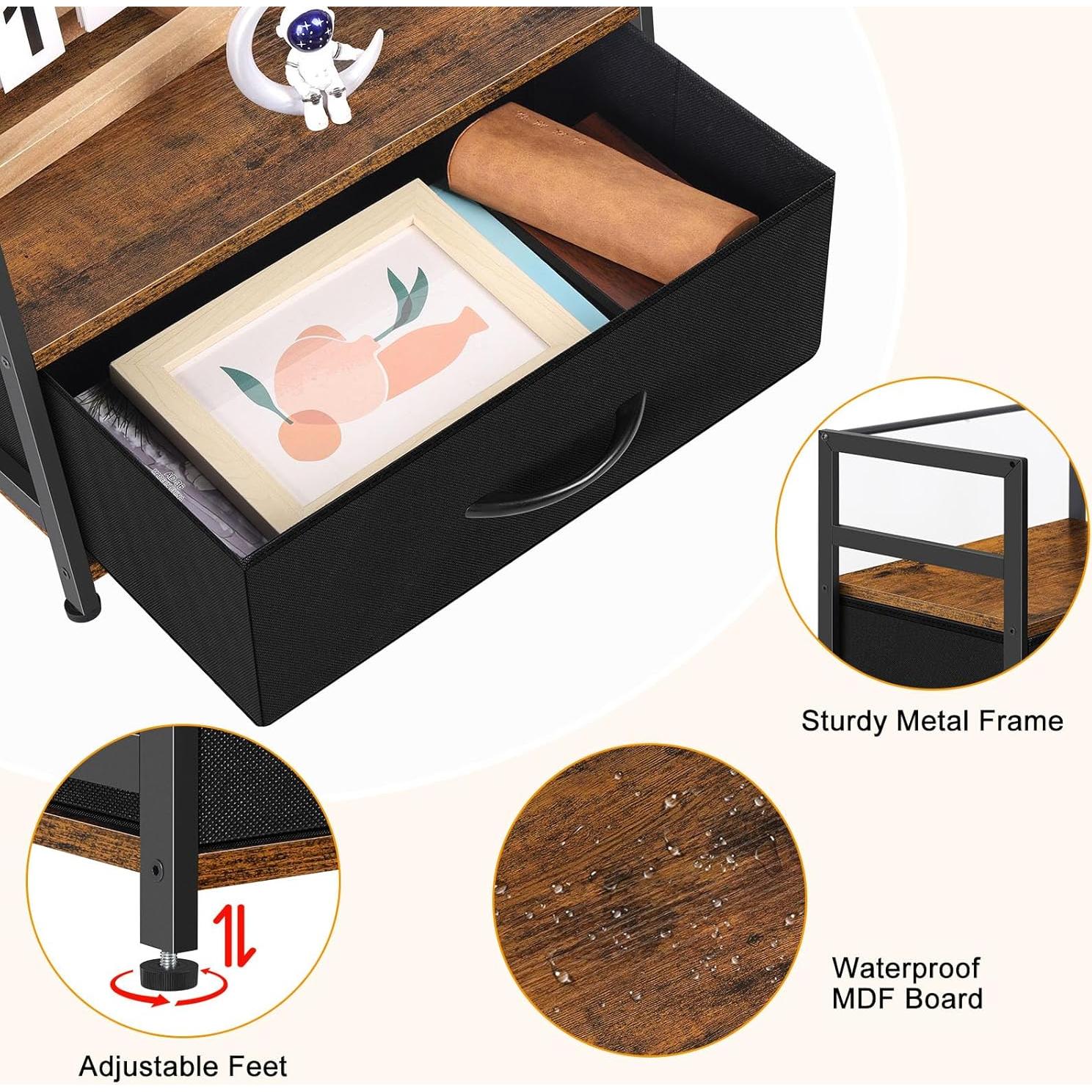 Soporte para Impresora Luplom Zen4719-BN1 Marrón Rústico