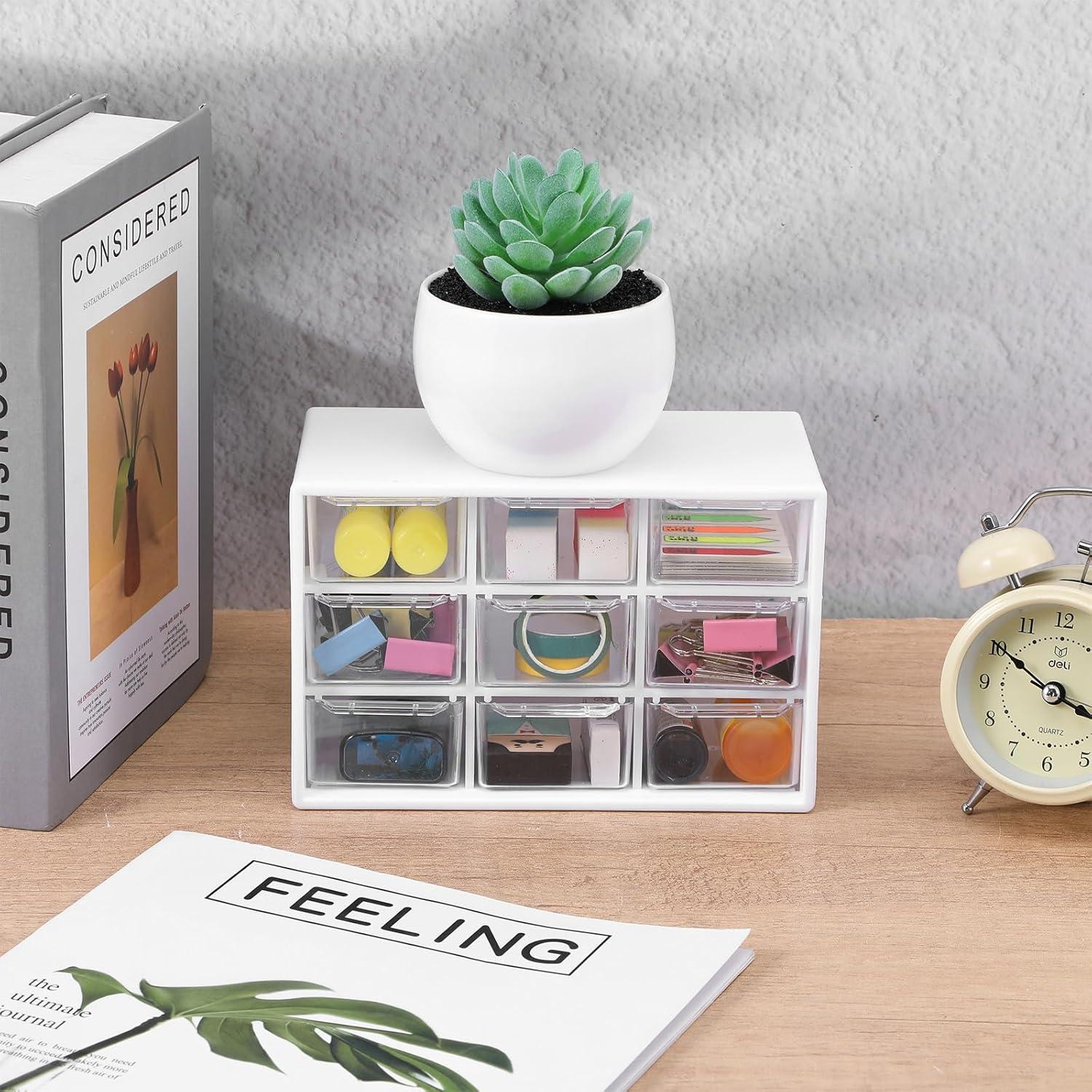 Organizador de Cajones de Plástico Nodaaiie - 2 Pcs con 18 Cajones