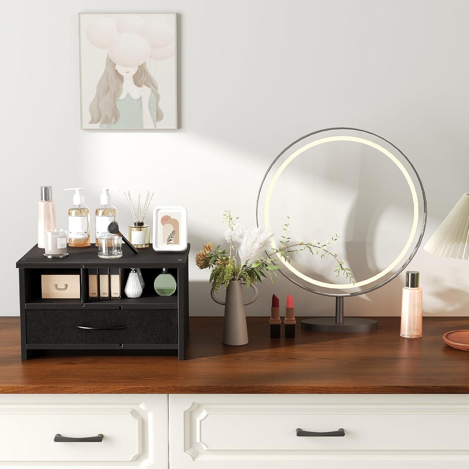 Soporte para Impresora HOOBRO BB08PS01, Estante Organizador Negro