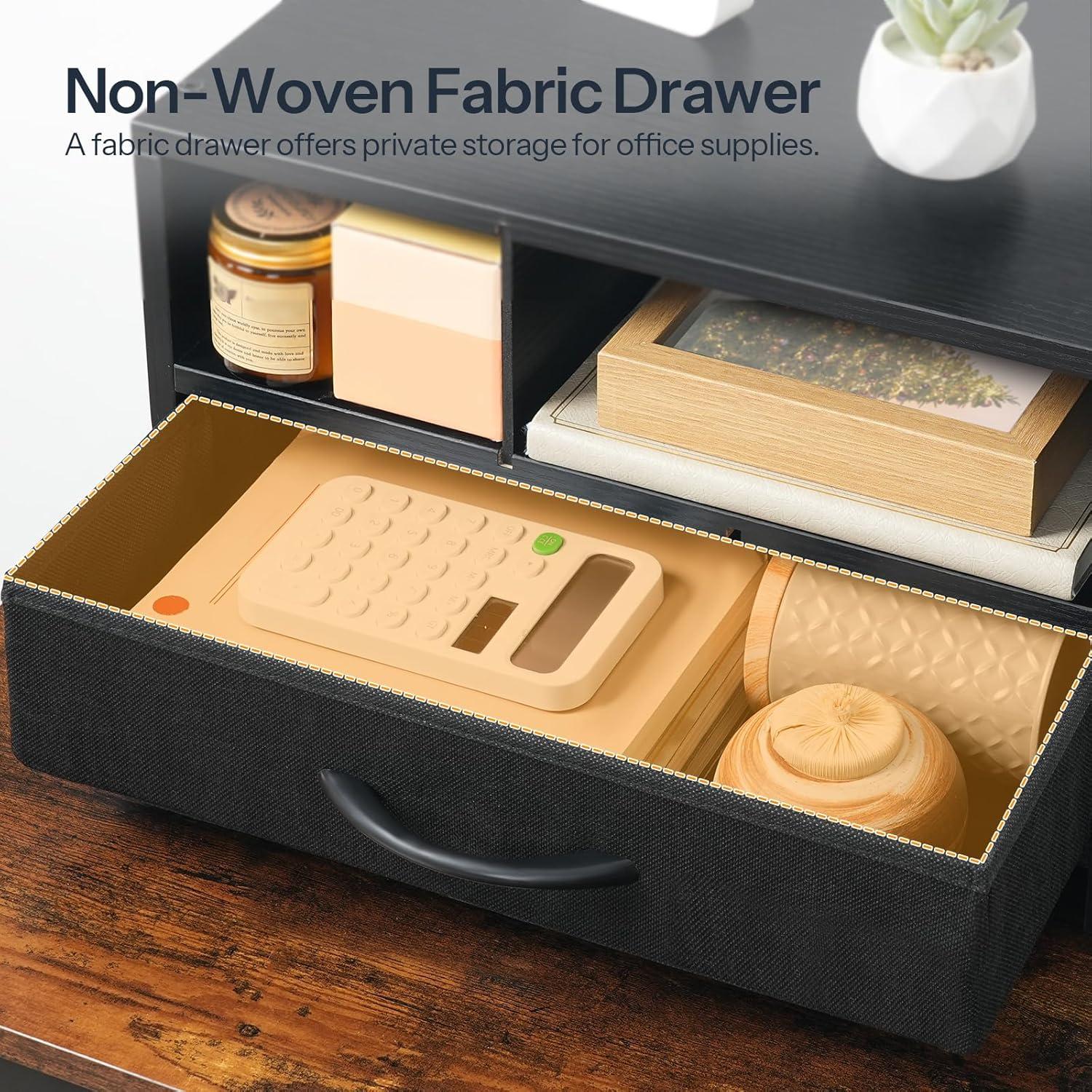 Soporte para Impresora HOOBRO BB08PS01, Estante Organizador Negro