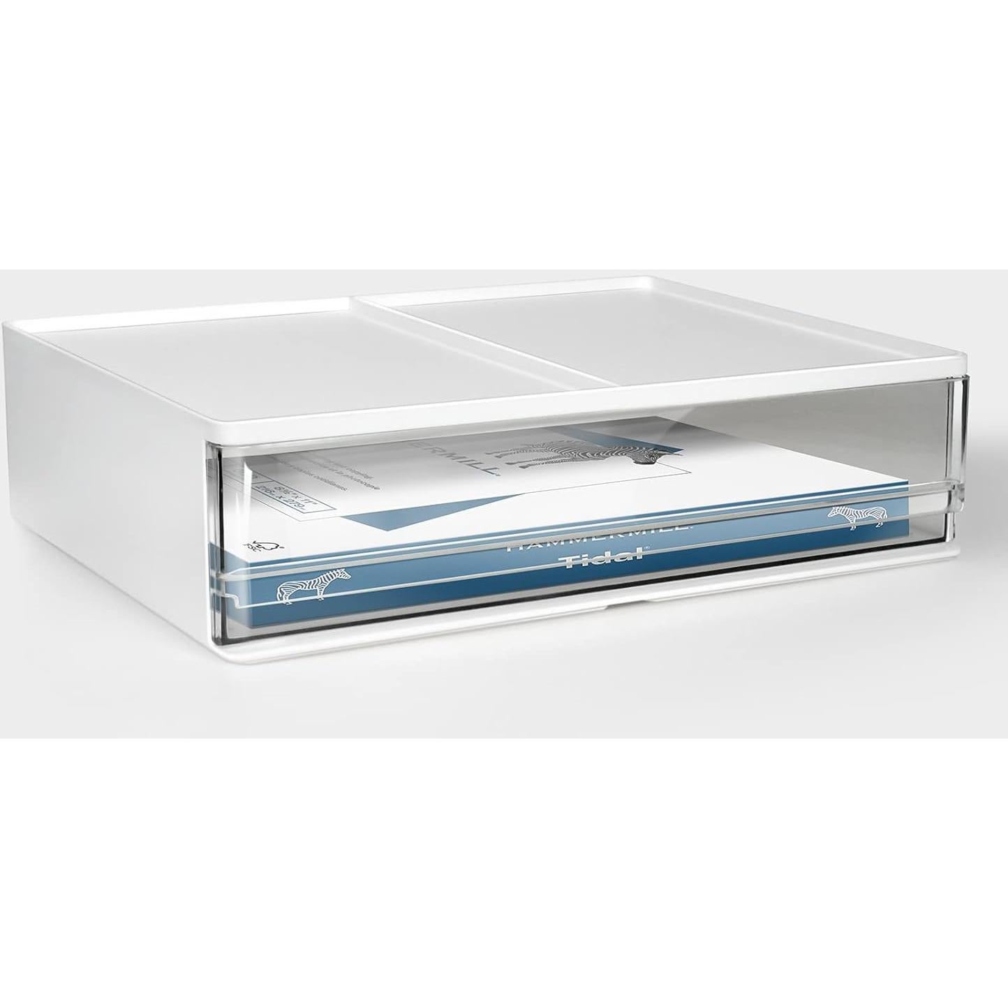 Organizador de Escritorio Harhana HDH002 - Cajón Apilable Blanco