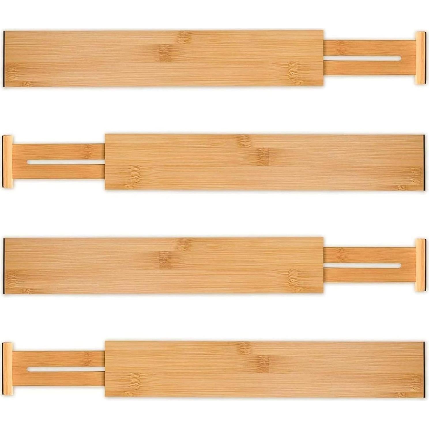 Divisores de Cajones Utoplike Grandes Ajustables de Bambú