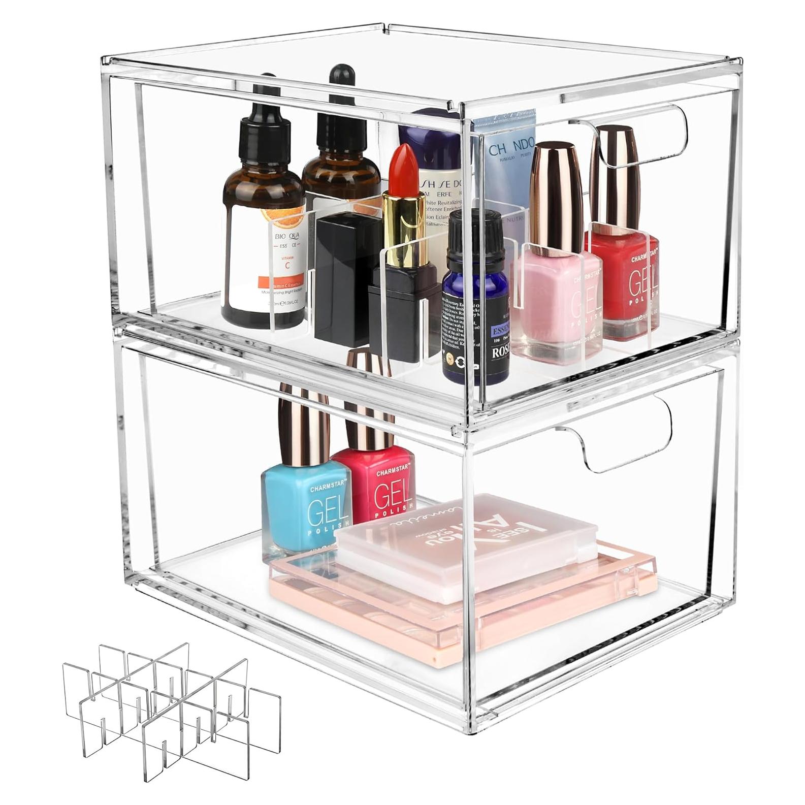 Organizador de Cajones Apilable ¡Sí! Fresco 2 Unidades Acrílico