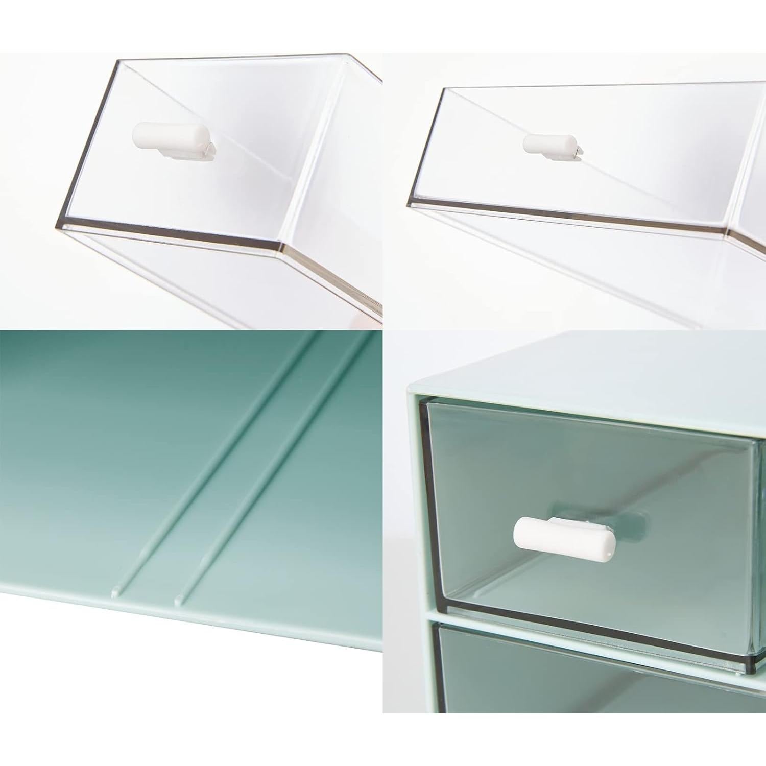 Organizador de Escritorio LETURE con 4 Cajones Plástico Azul