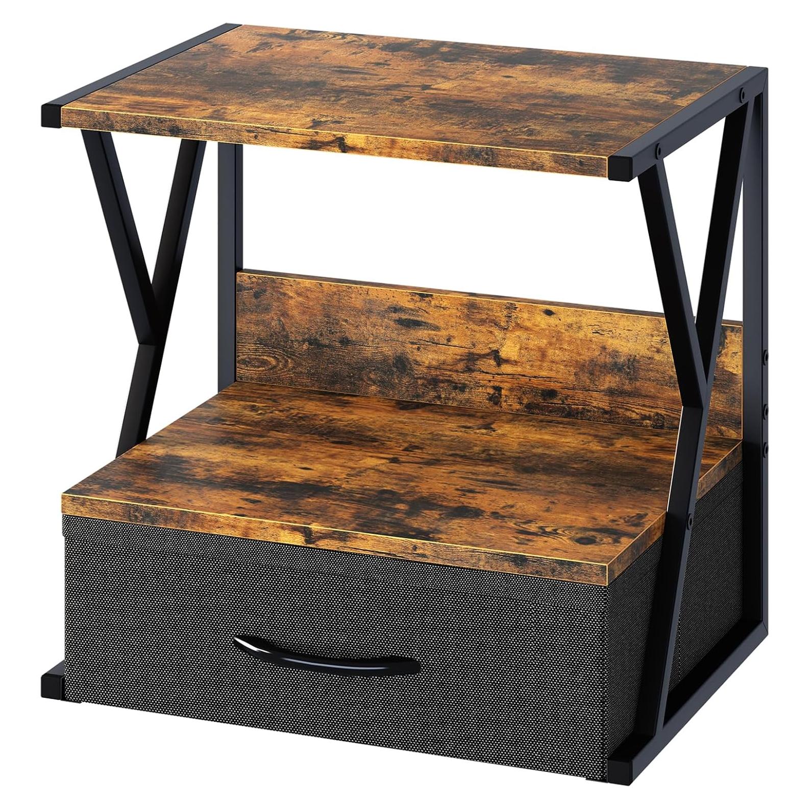 Soporte para Impresora aboxoo con Cajón de Almacenamiento 42x30x40cm