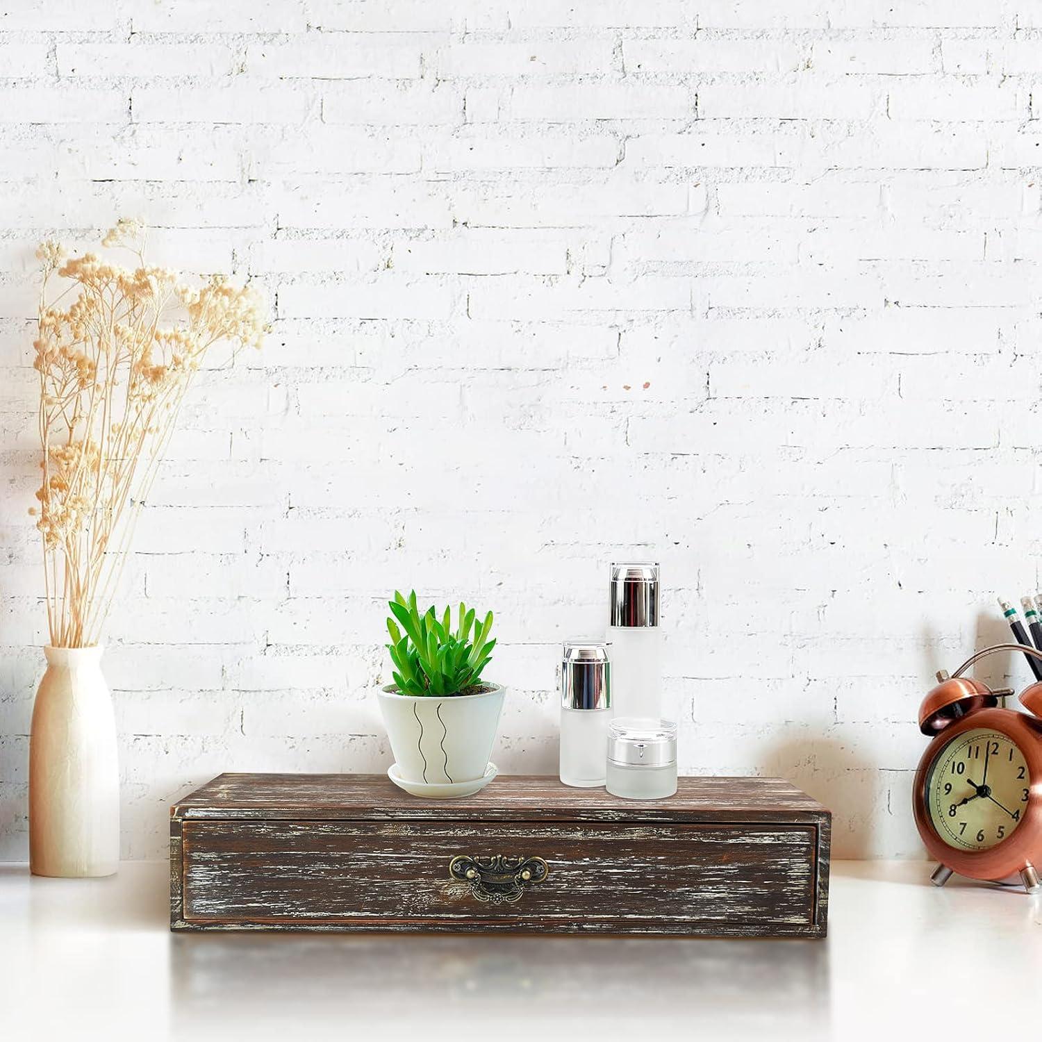 Organizador de Escritorio de Madera OKSQW Vintage 38.1x16.8cm