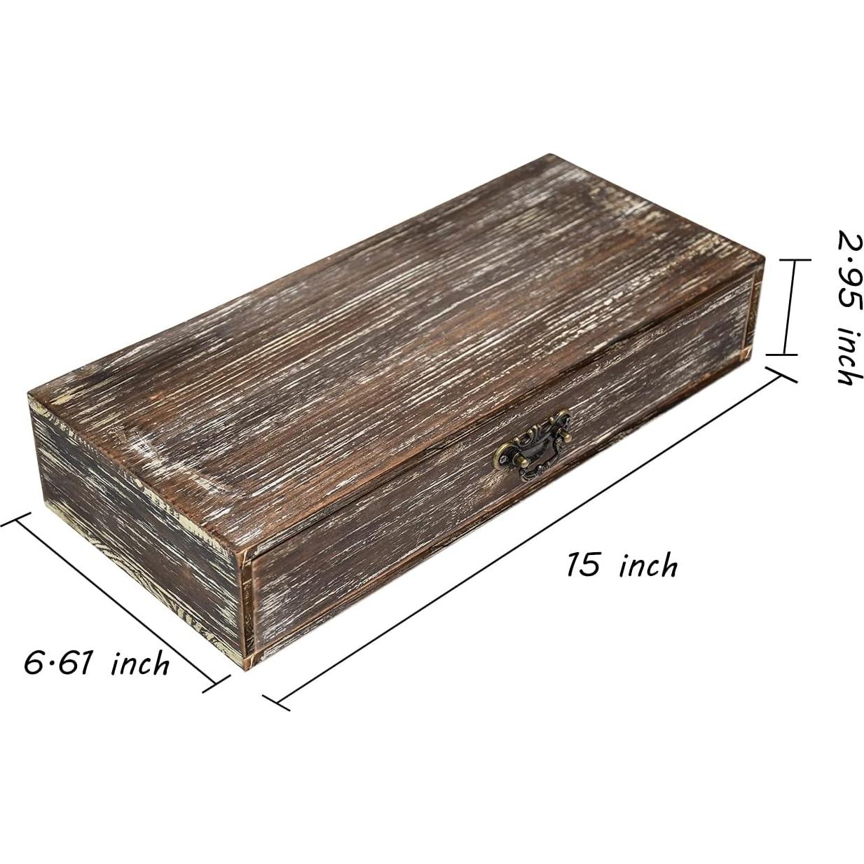 Organizador de Escritorio de Madera OKSQW Vintage 38.1x16.8cm