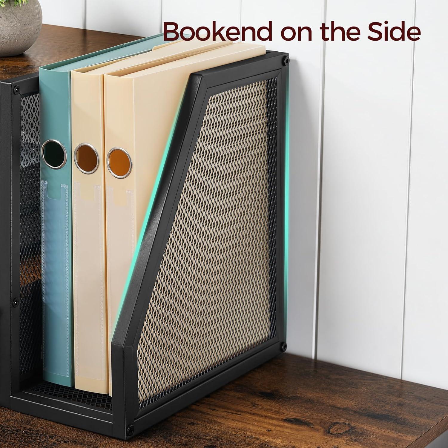 Soporte para Impresora MAHANCRIS 2 Niveles Marrón Rústico